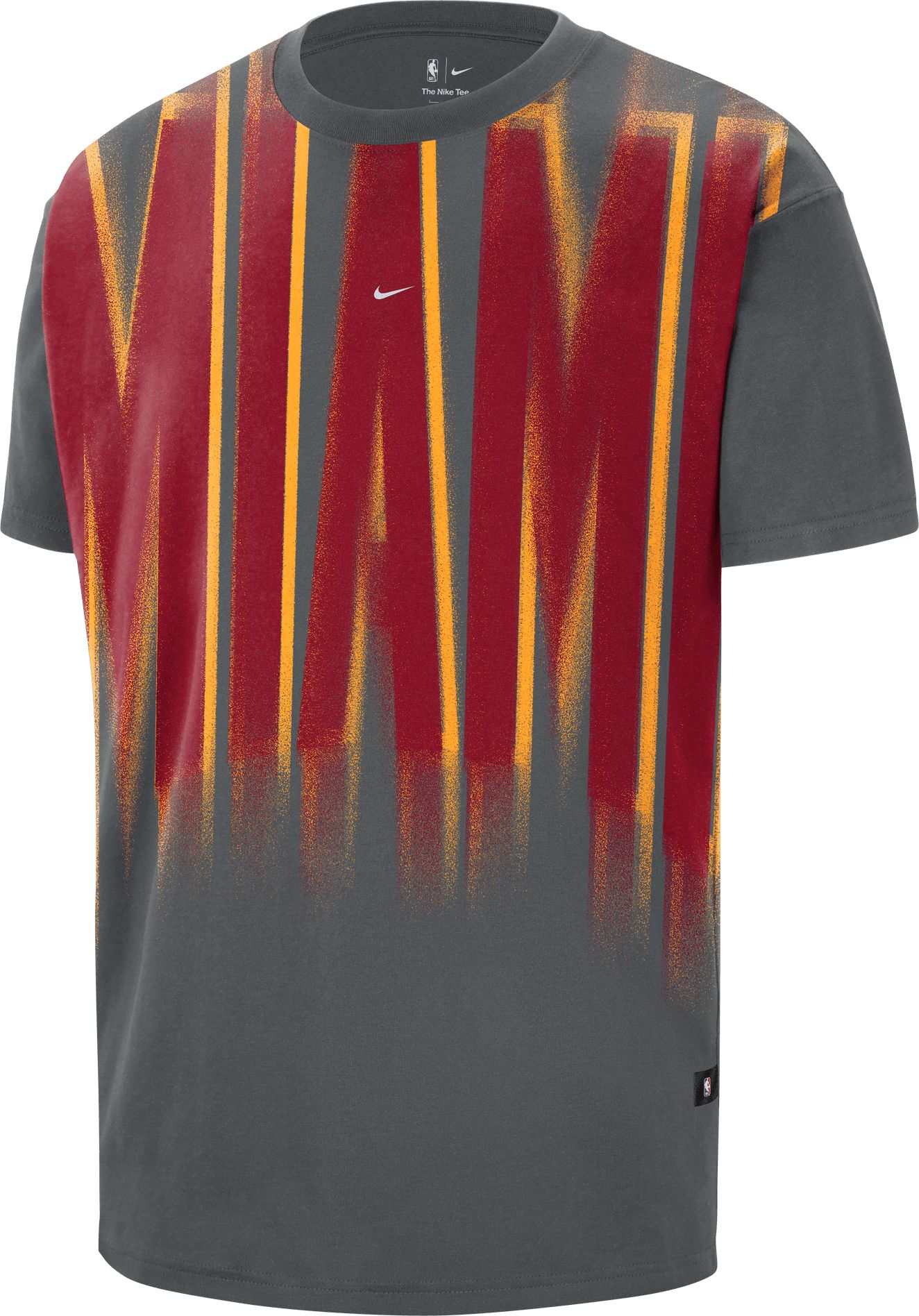 Nike Adult Miami Heat Worn With Obsession Game Theater Team T-Shirt, Men's, Large, Gray