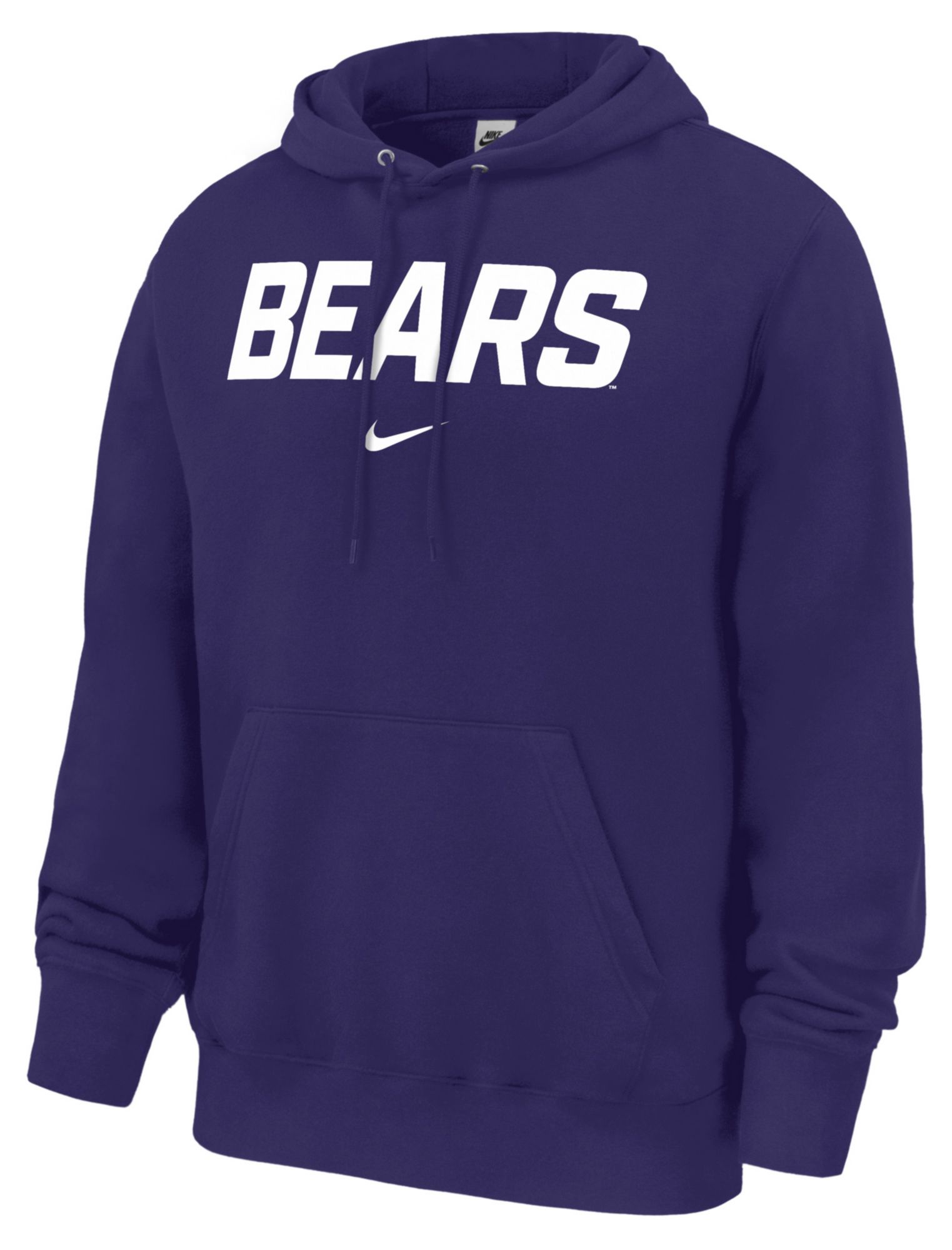 Nike Men's Central Arkansas Bears Purple Wordmark Club Hoodie
