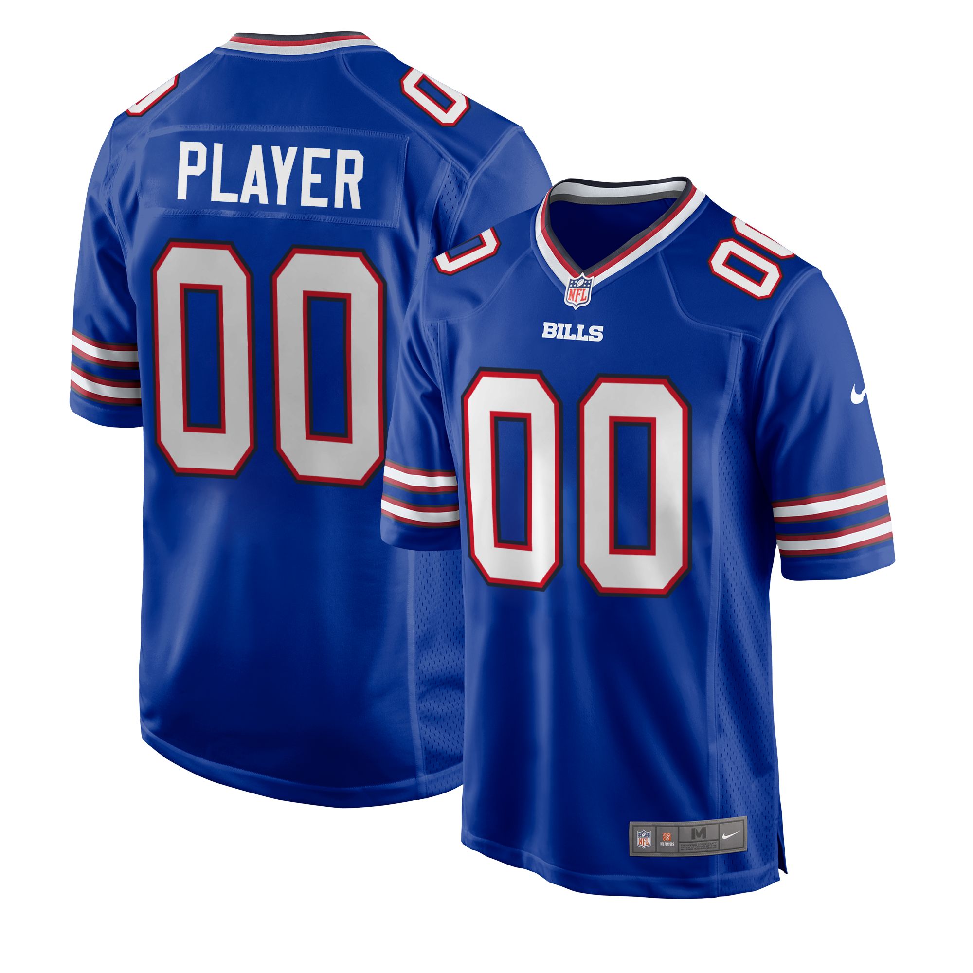 Nike Men's Buffalo Bills Draft Pick #1 Royal Home Game Jersey