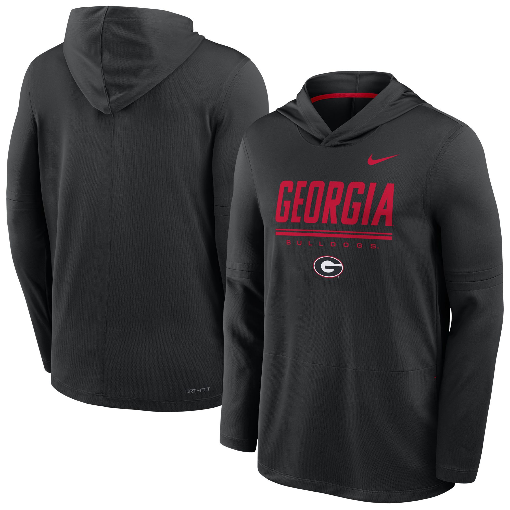 Nike Men's Georgia Bulldogs Dri-Fit Lightweight Hoodie