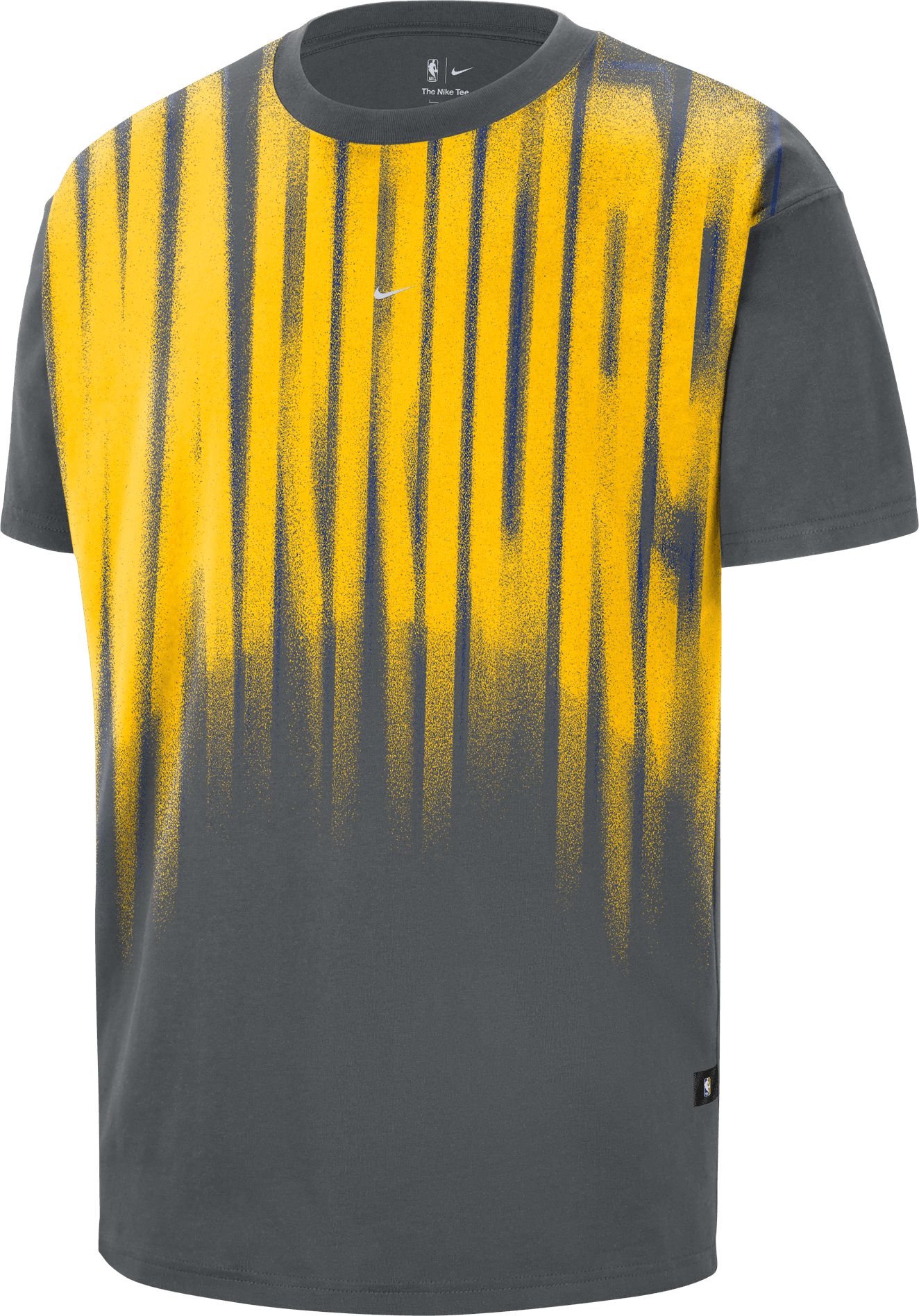 Nike Adult Golden State Warriors Worn With Obsession Game Theater Team T-Shirt, Men's, Large, Gray