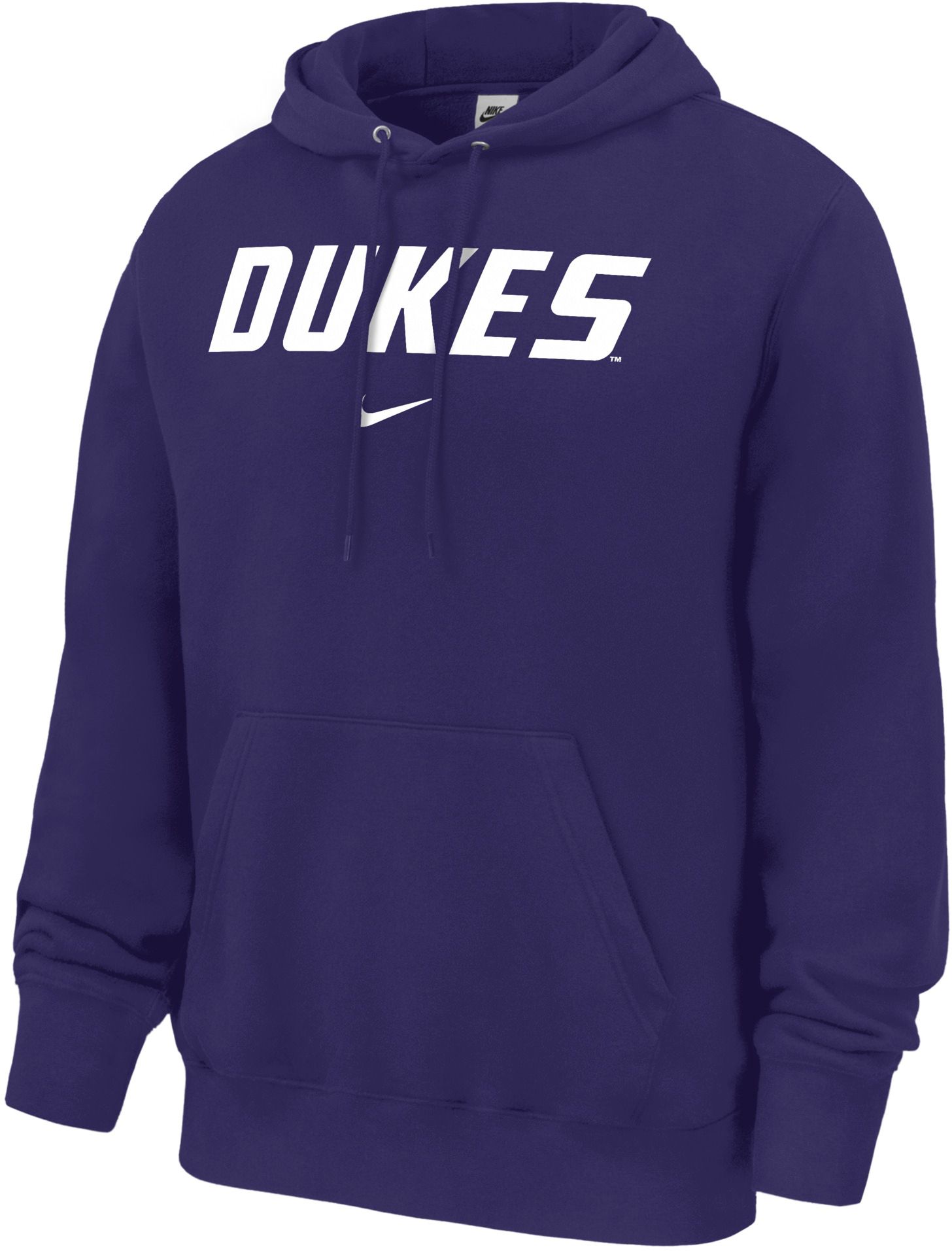 Nike Men's James Madison Dukes Purple Club Fleece Hoodie