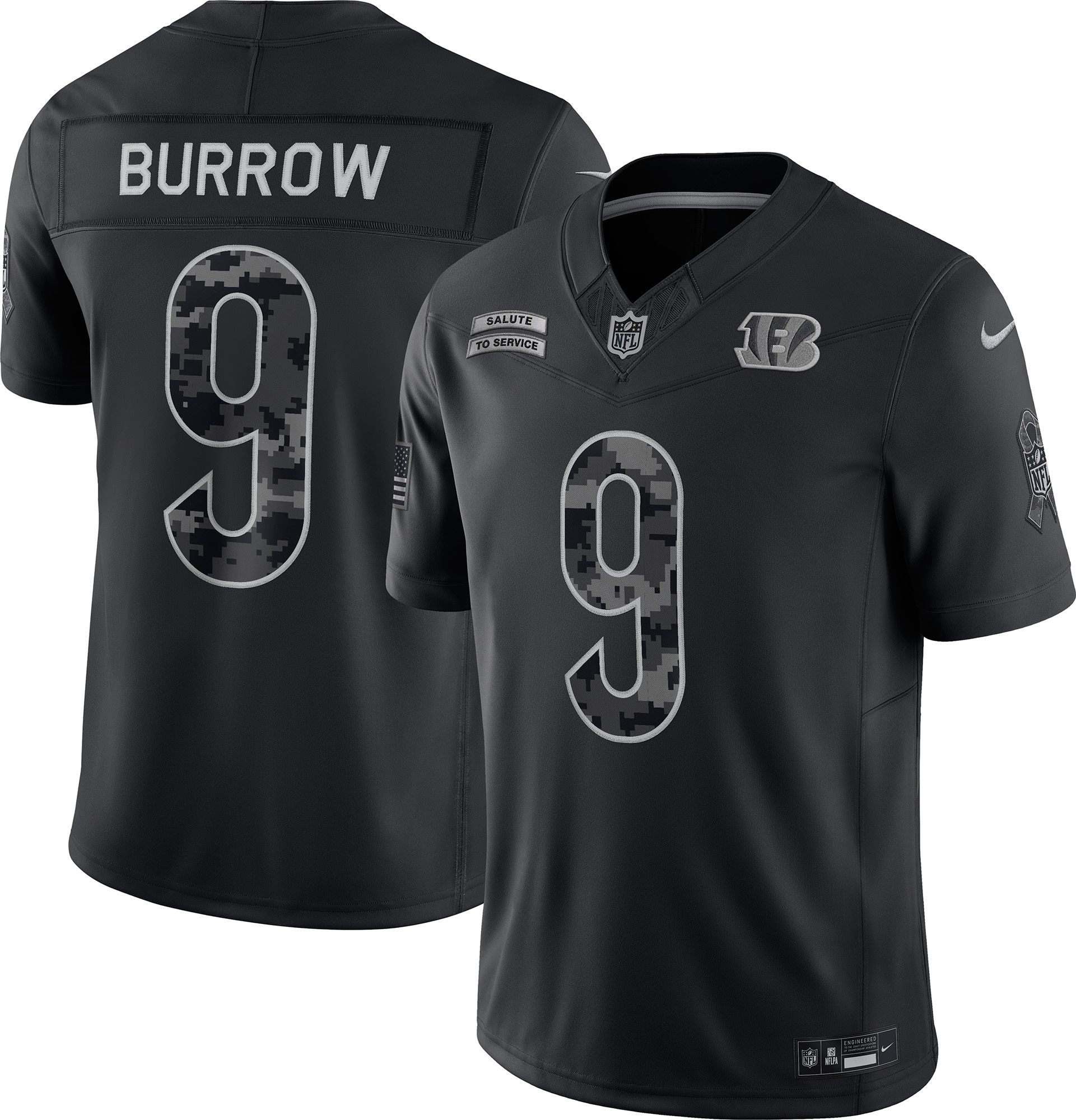 Nike Men's Cincinnati Bengals Joe Burrow Salute To Service 2026 Limited Jersey