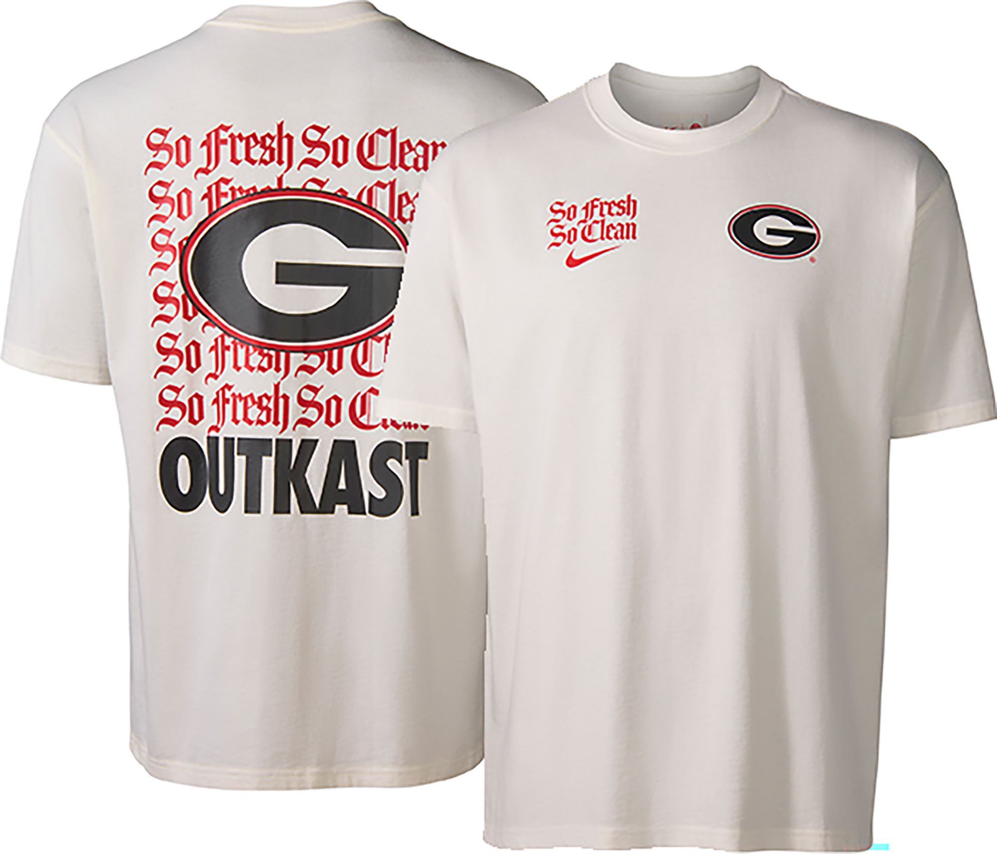 Fresh T-Shirt Nike Men's x UGA x Outkast in Brown | IKOKT023T-OFW