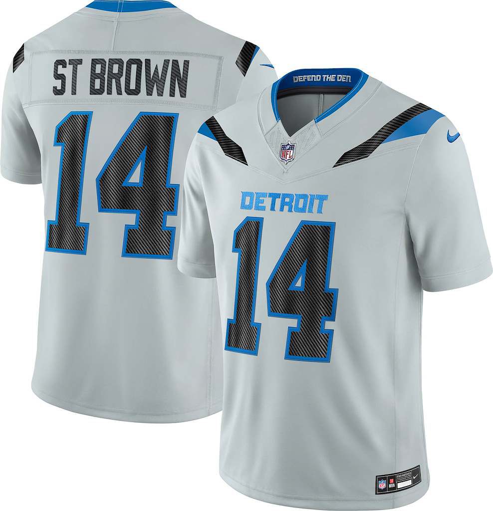 Nike Men's Detroit Lions Amon-Ra St. Brown NFL Rivalries Stitched Limited Jersey