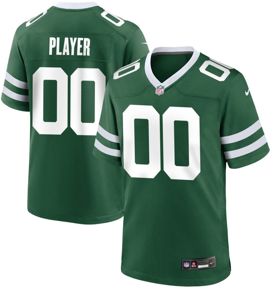 Nike Men's New York Jets Draft Pick #2 Green Home Game Jersey
