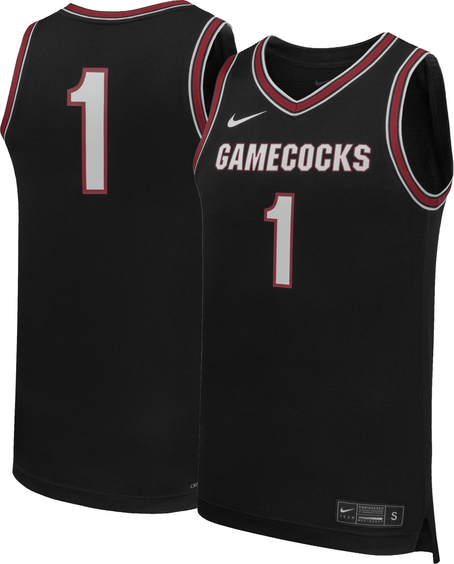 Nike Men's South Carolina Gamecocks Road Replica Basketball Jersey