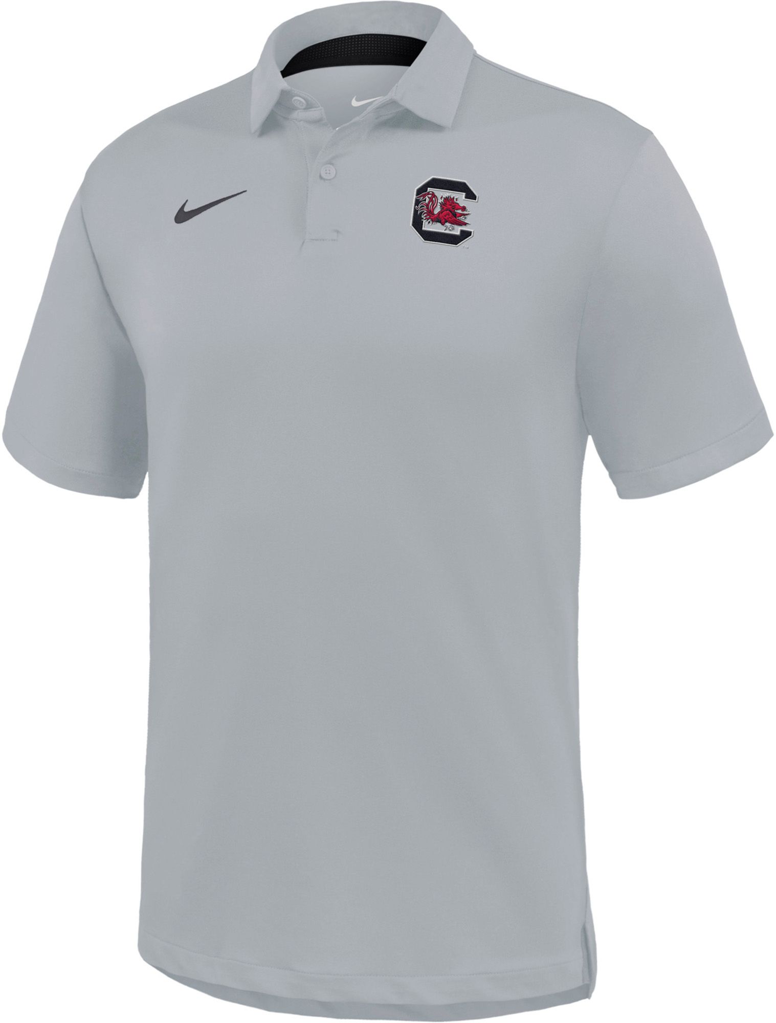 Nike Men's South Carolina Gamecocks Grey Dri-FIT Tour Polo