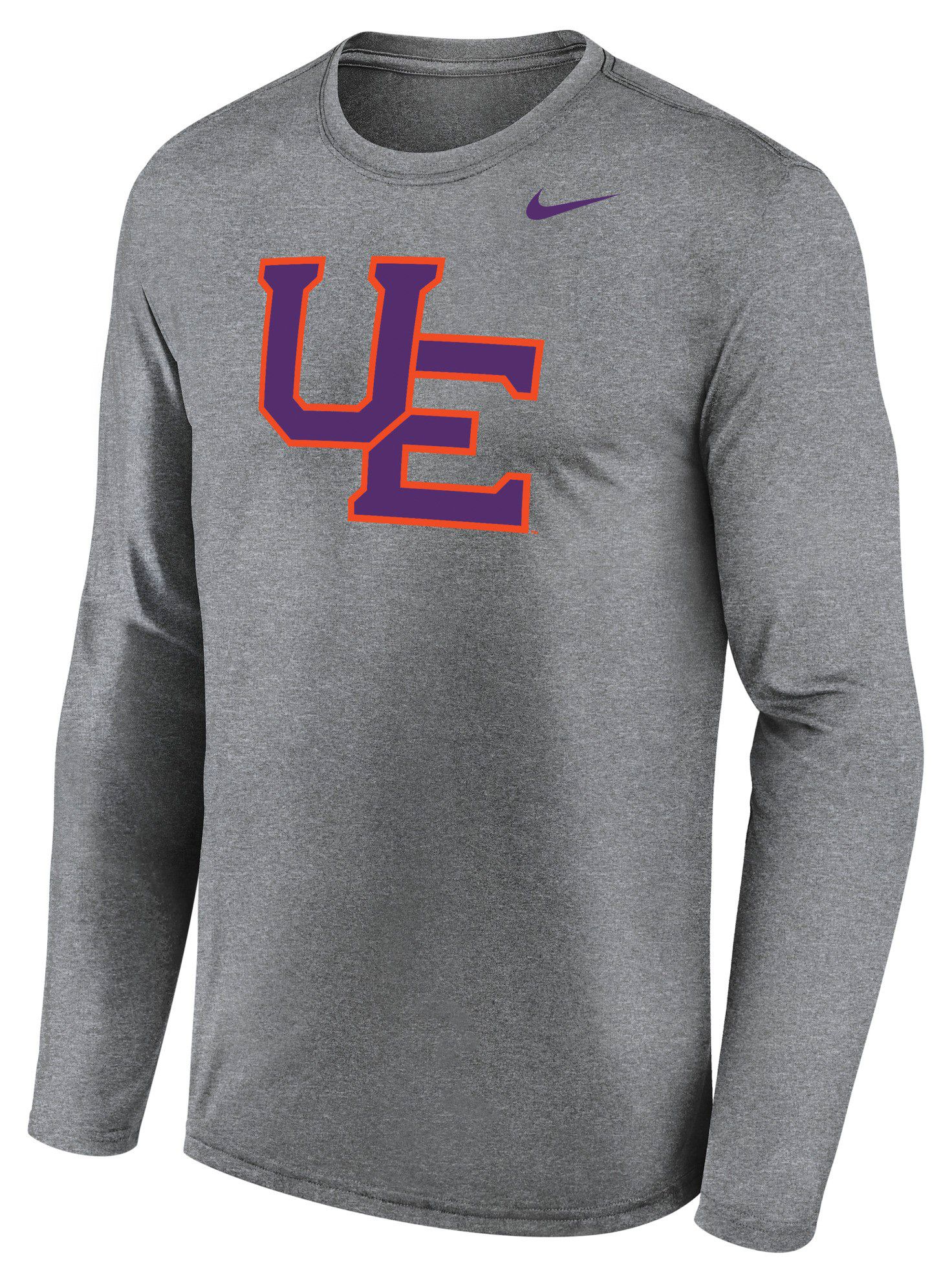 Nike Men's Evansville Purple Aces Gray Legend Long Sleeve Shirt
