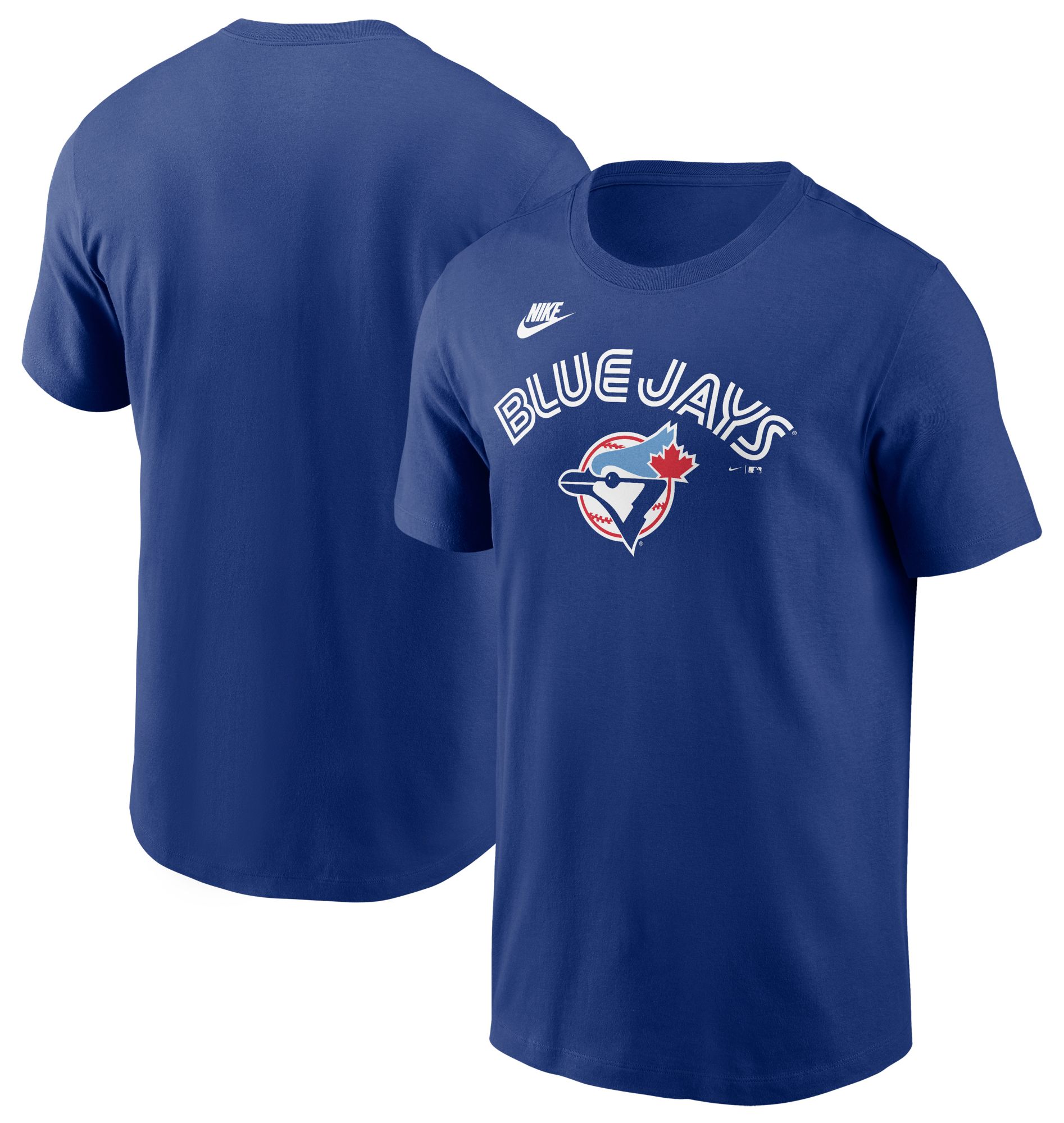 Nike Men's Toronto Blue Jays Blue Cooperstown Wordmark T-Shirt