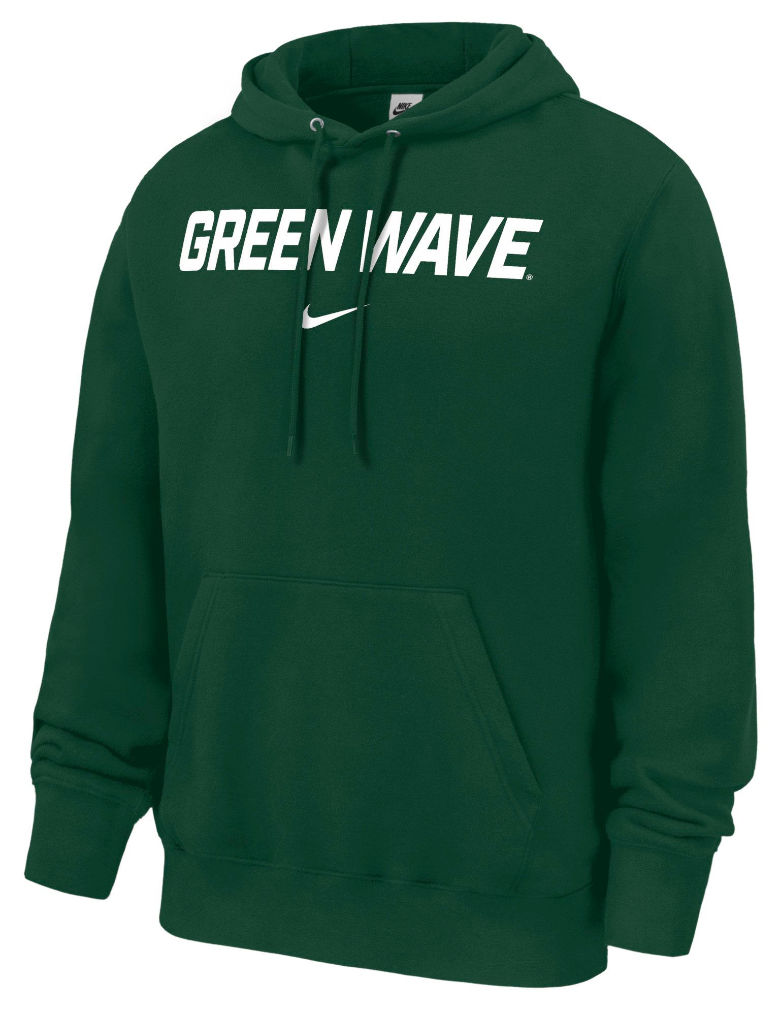 Nike Men's Tulane Green Wave Green Club Fleece Hoodie