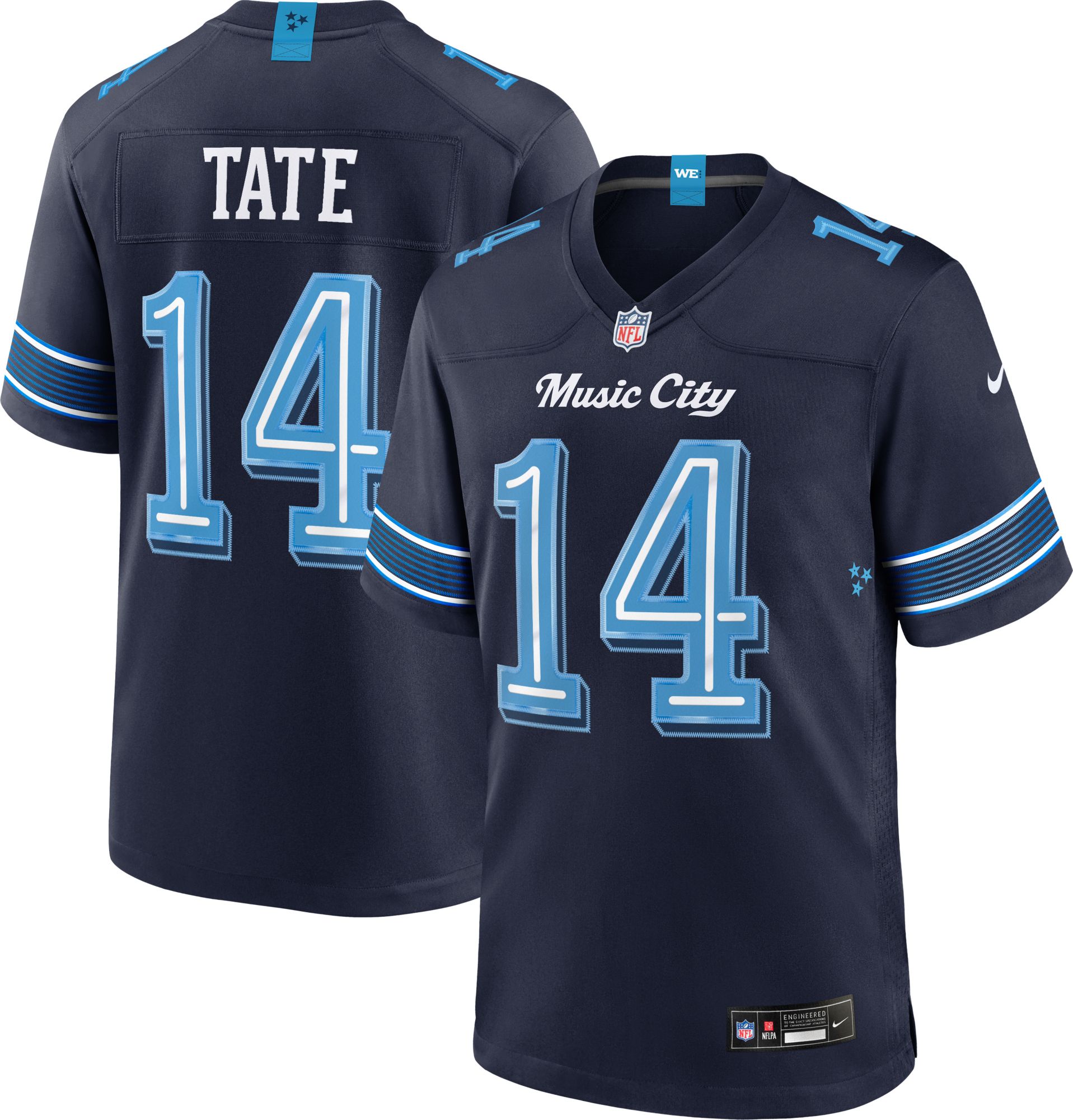 Nike Men's Tennessee Titans Carnell Tate NFL Rivalries Game Jersey