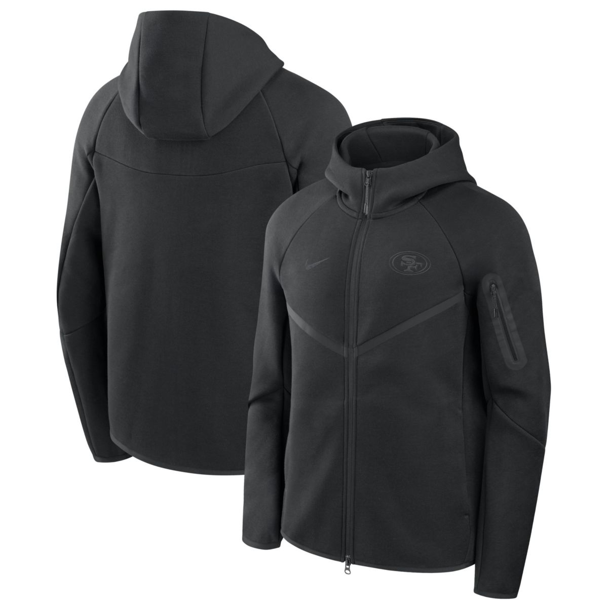 Nike Men's Baltimore Ravens Black Tech Fleece Crewneck Sweatshirt