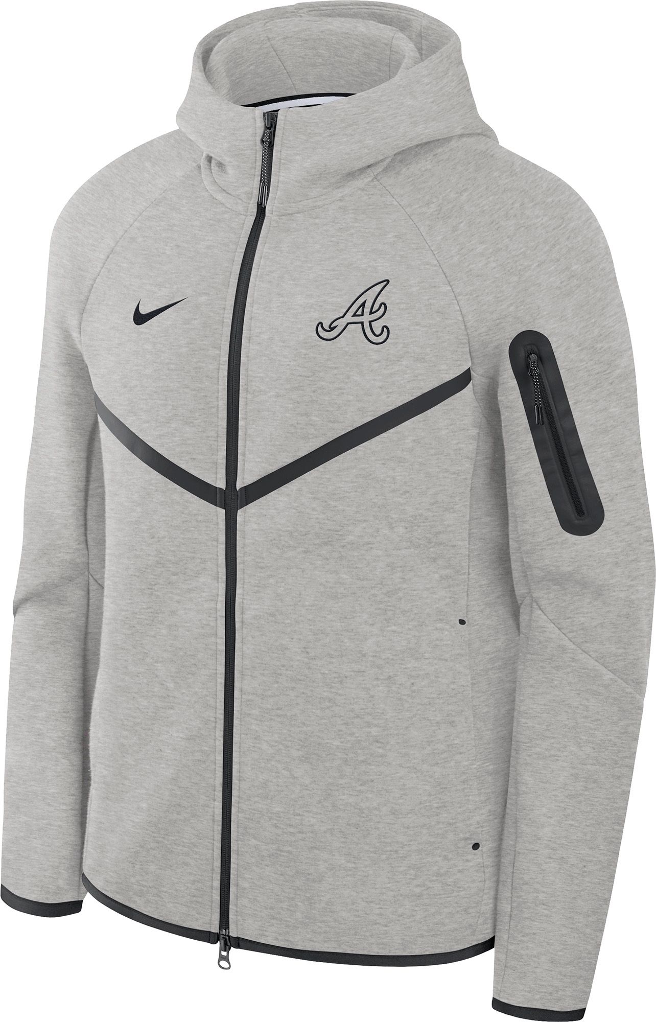 Nike Men's Atlanta Braves Tech Fleece Full-Zip Hoodie