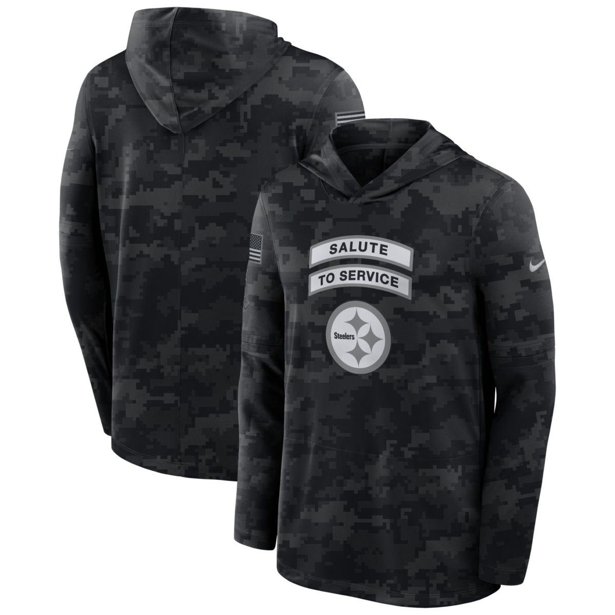 Nike Men's Pittsburgh Steelers Black Victory 1/2 Zip Pullover