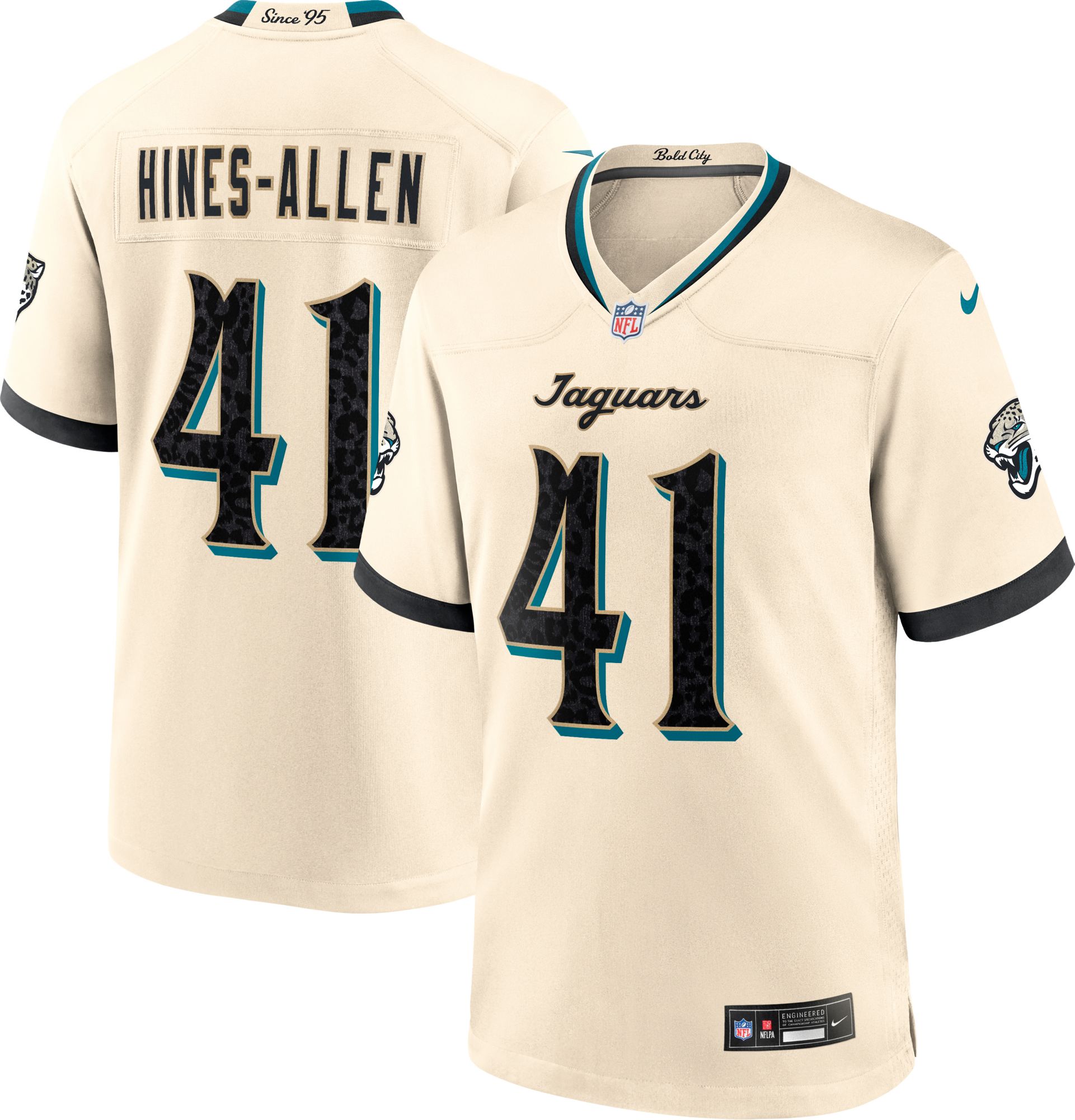 Nike Men's Jacksonville Jaguars Josh Hines-Allen NFL Rivalries Game Jersey