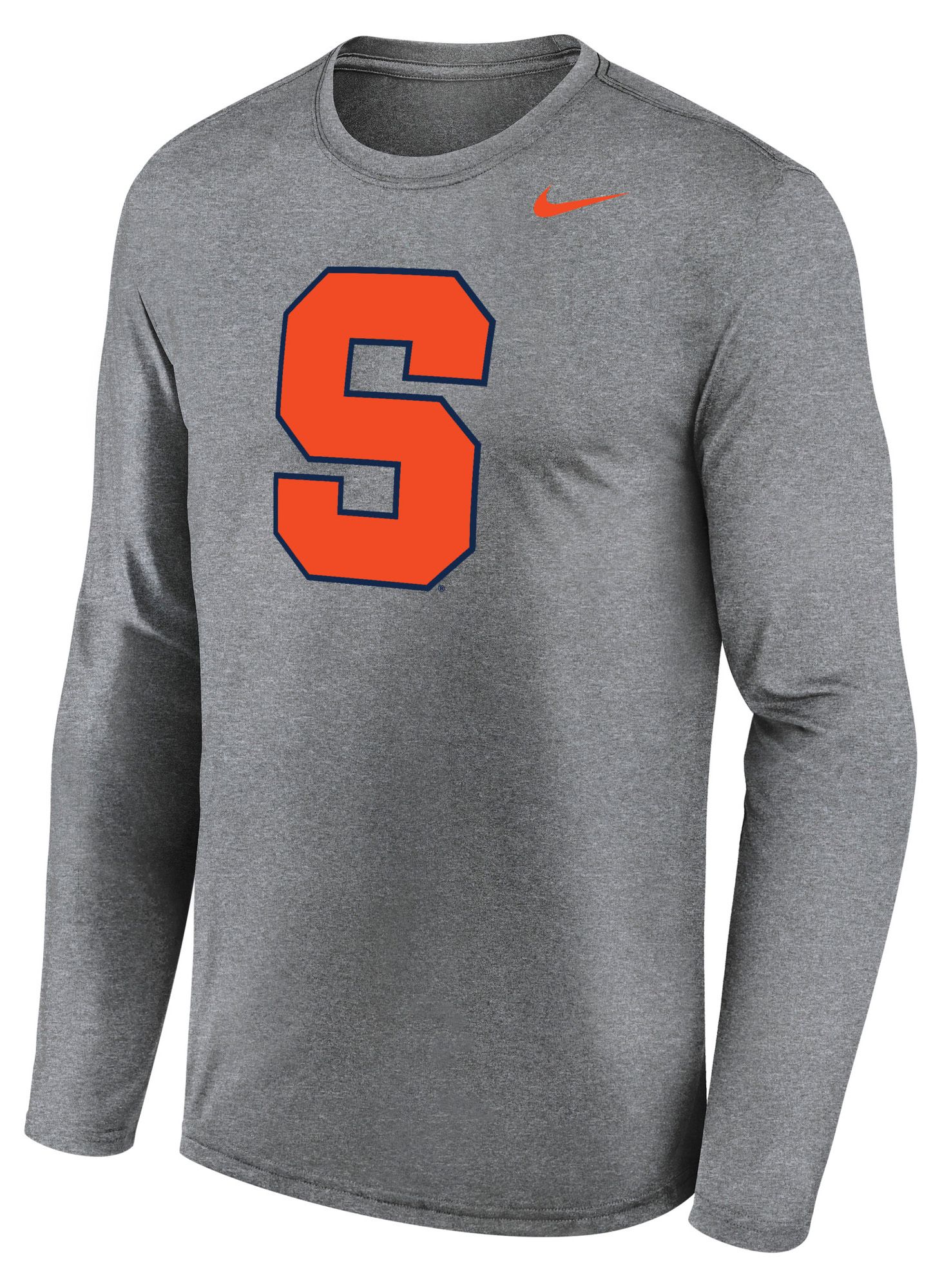 Nike Men's Syracuse Orange Gray Legend Long Sleeve Shirt