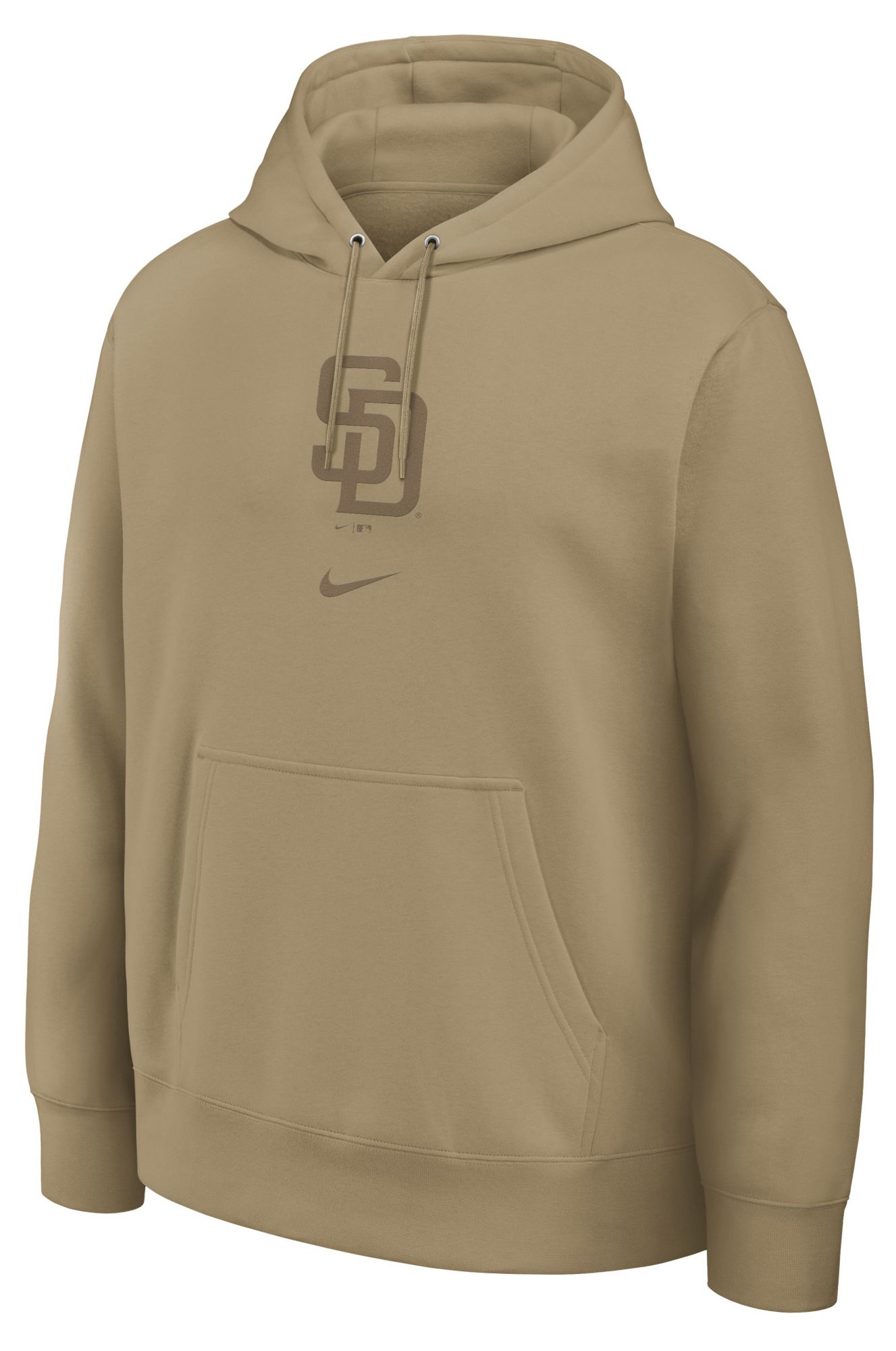 Nike Men's San Diego Padres Washed Club Fleece Hoodie