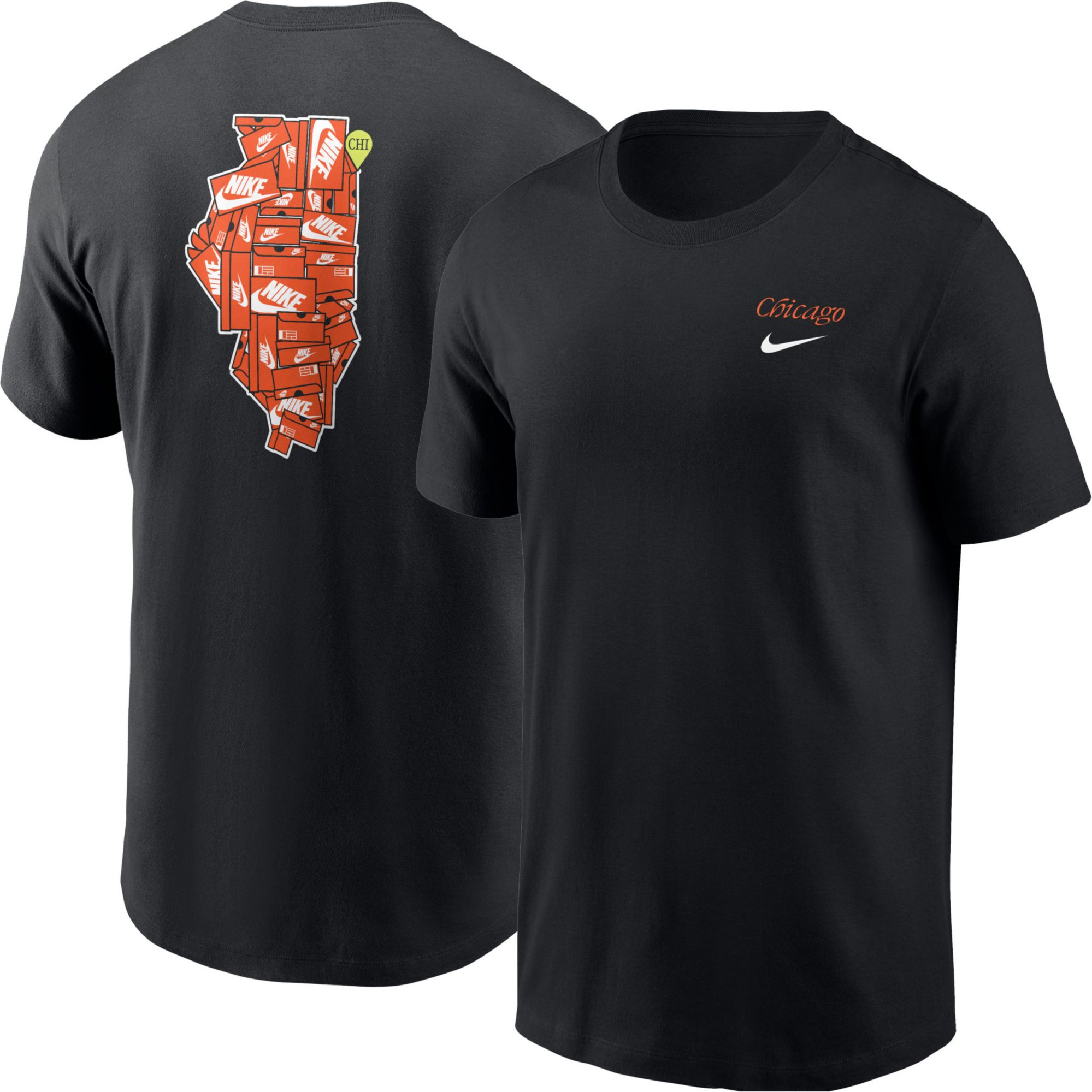 Nike Men's Chicago Black Core Cotton Shoebox T-Shirt