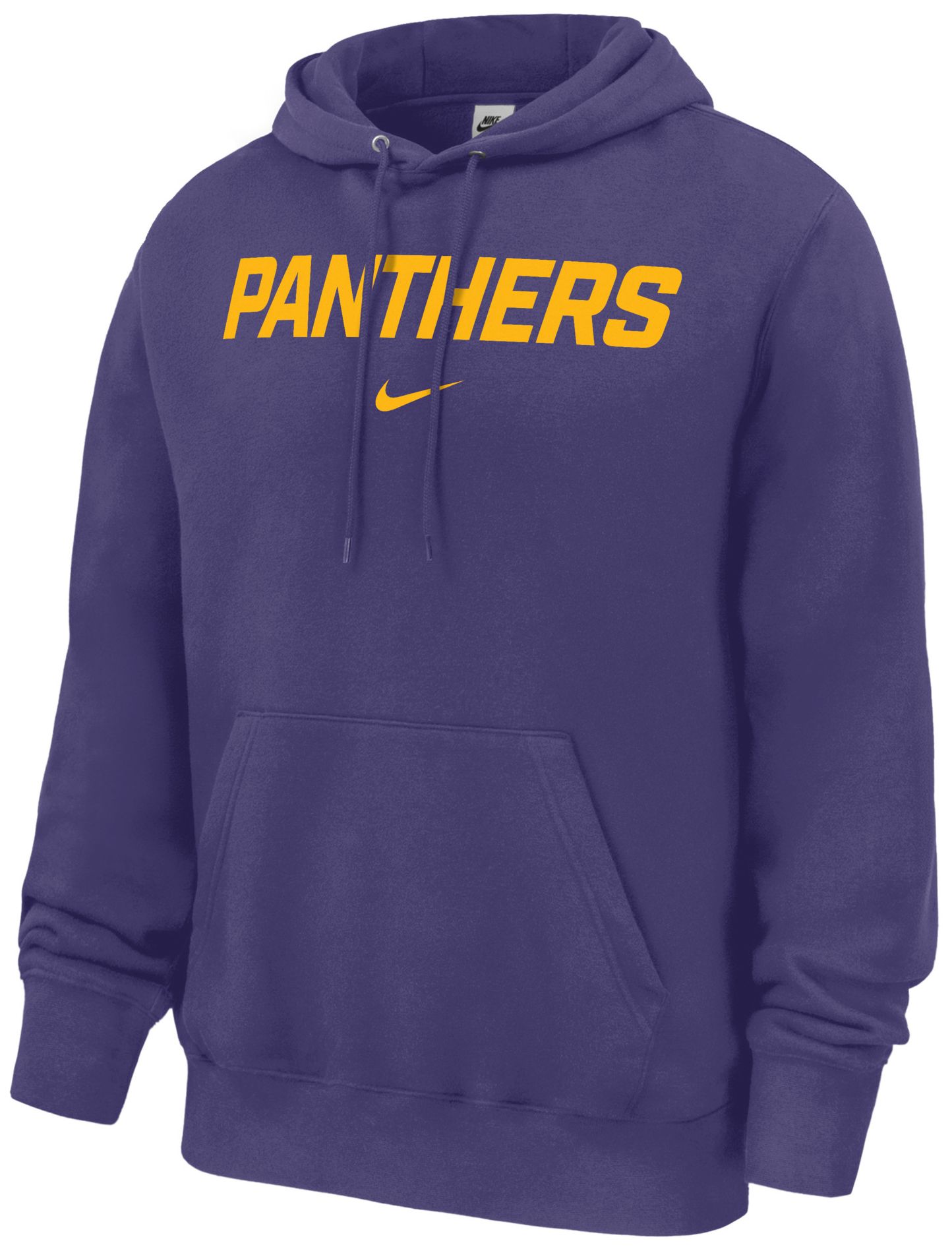 Nike Men's Northern Iowa Panthers Purple Wordmark Club Hoodie