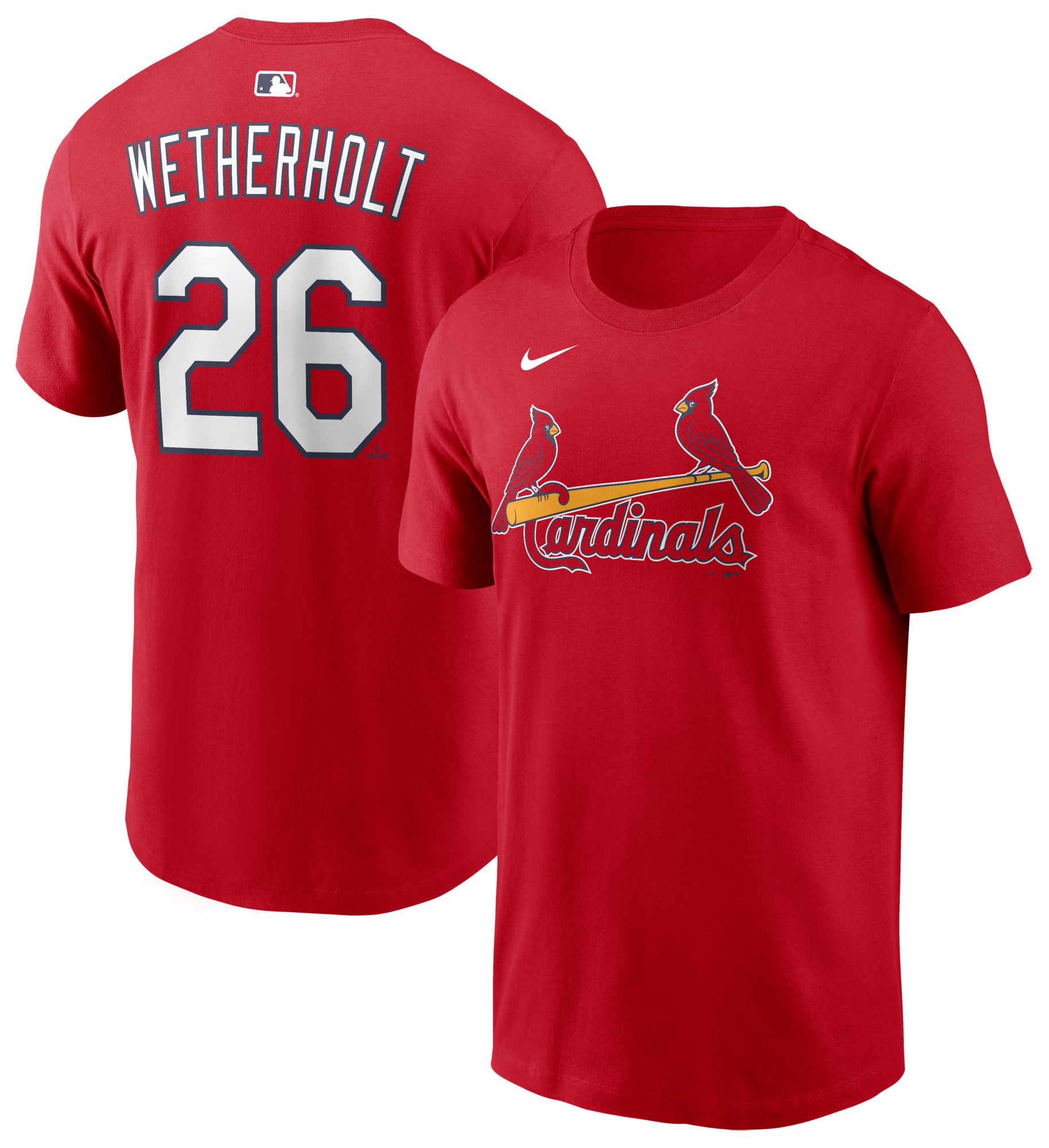 Nike Men's St. Louis Cardinals Sport Red JJ Wetherholt #26 Home T-Shirt