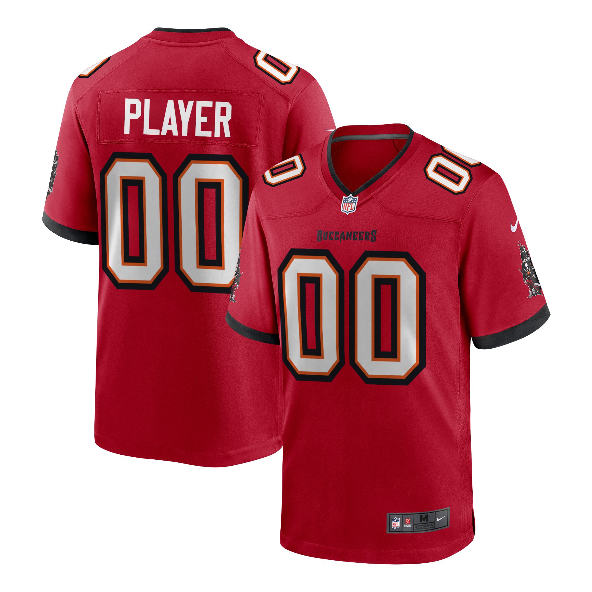 Nike Men's Tampa Bay Buccaneers Draft Pick #1 Red Home Game Jersey