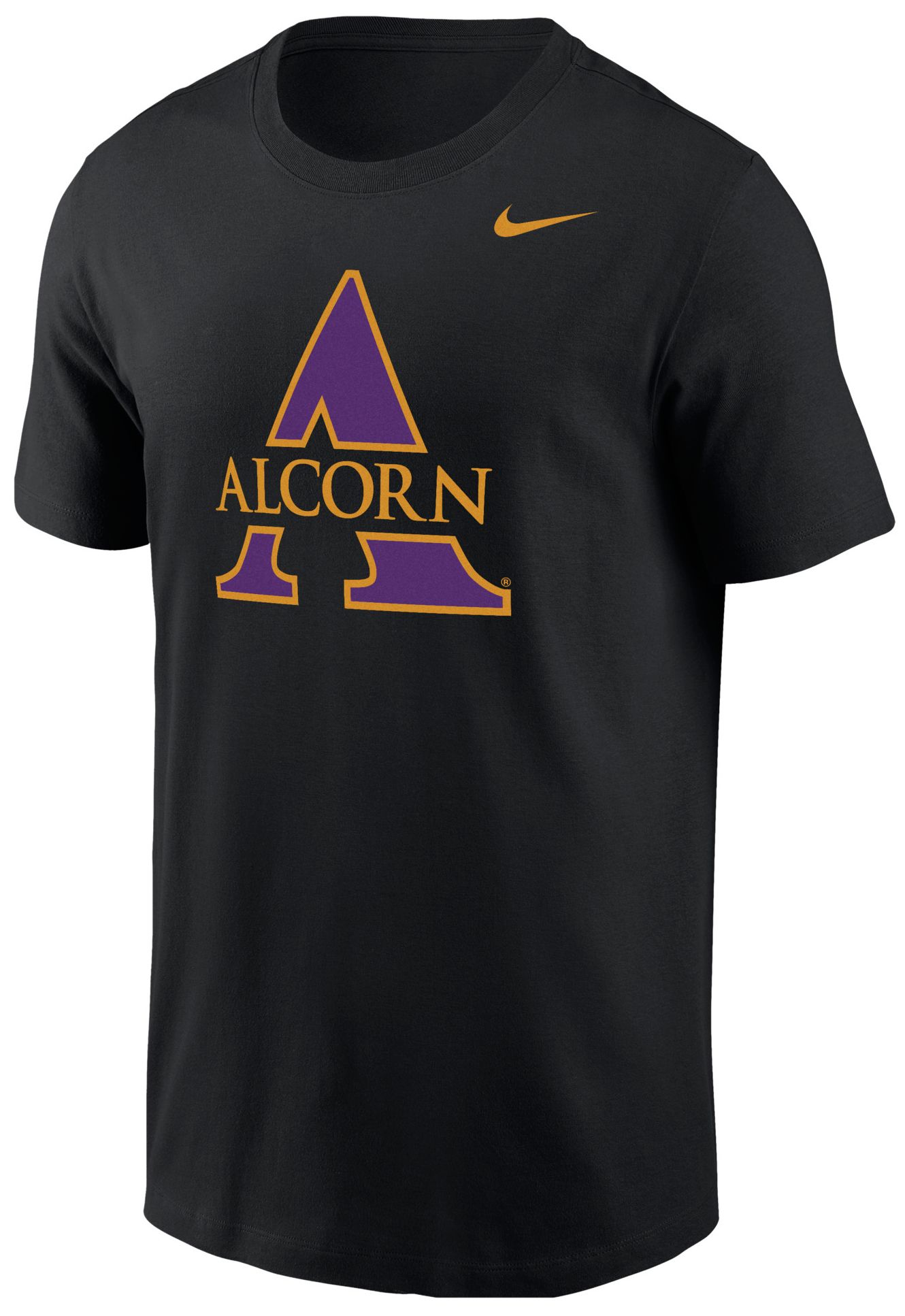 Nike Men's Alcorn State Braves Black Core Logo T-Shirt
