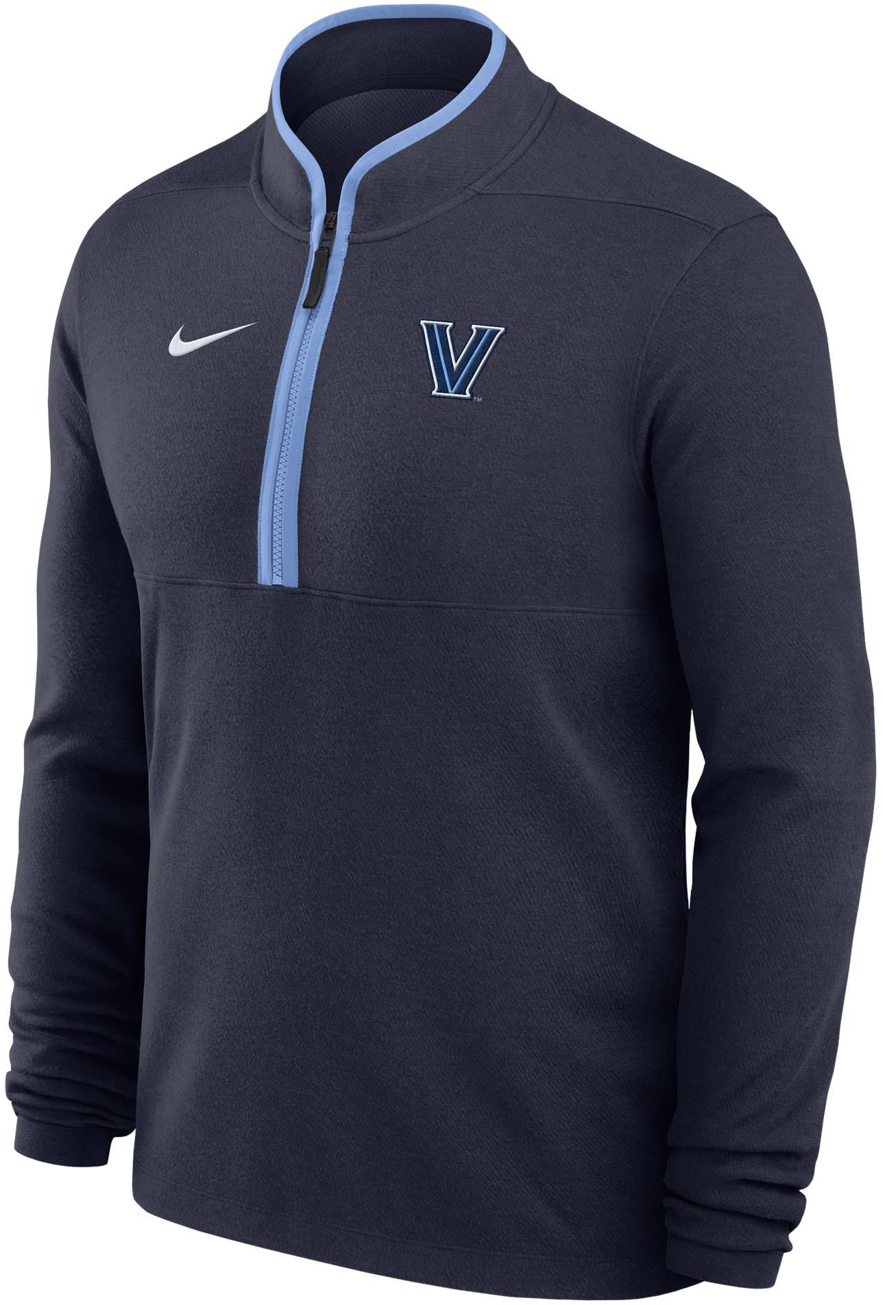 Nike Men's Villanova Wildcats Victory 1/4 Zip Pullover, Heather