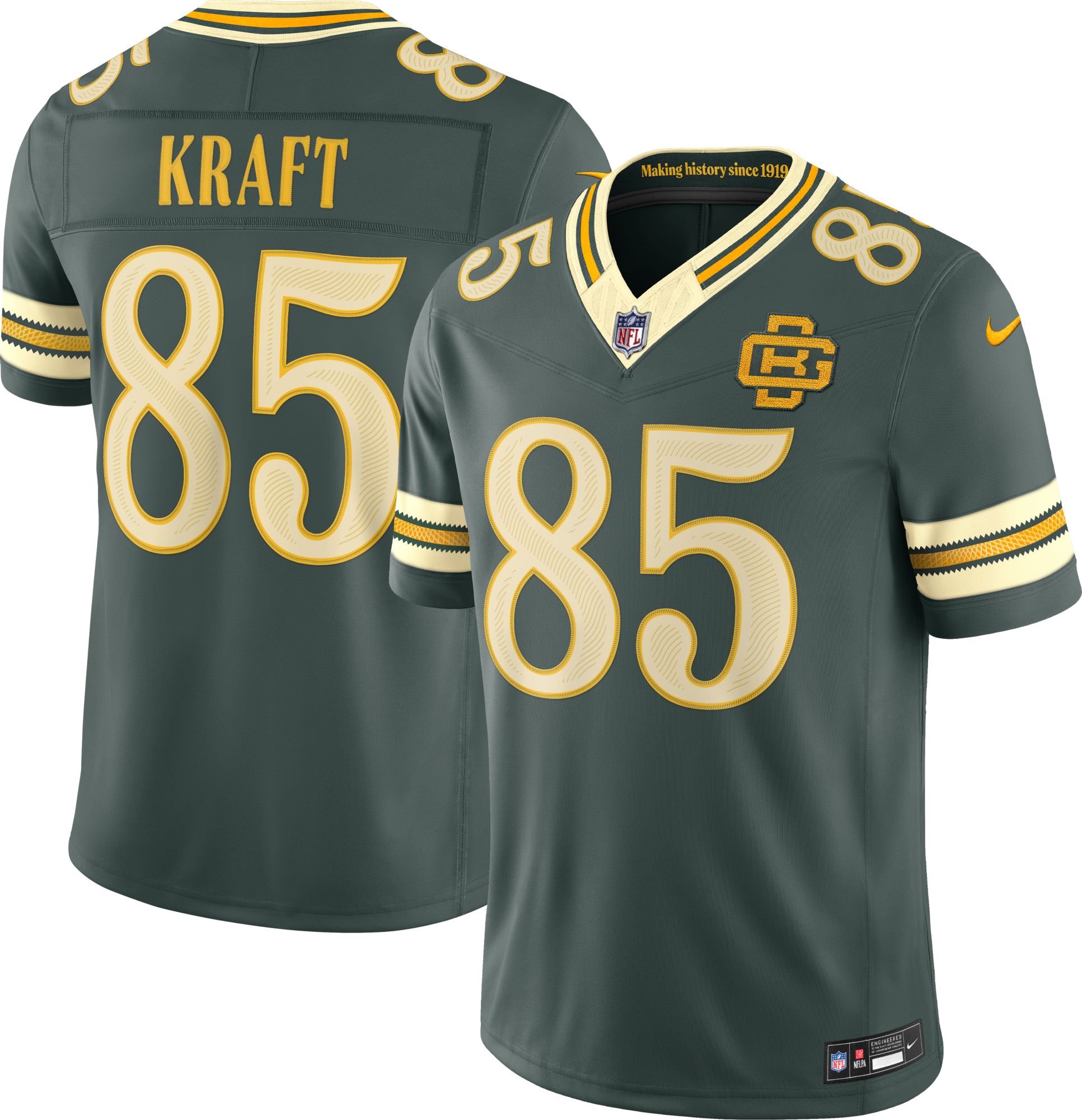 Nike Men's Green Bay Packers Tucker Kraft NFL Rivalries Dri-FIT Limited Jersey