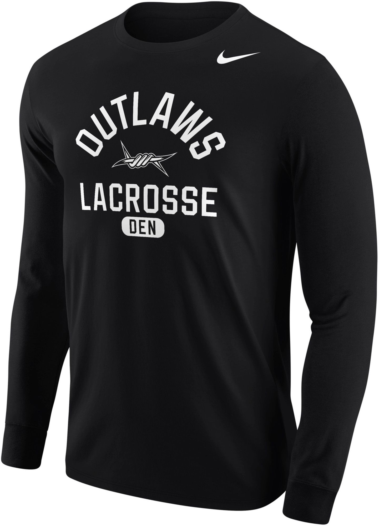 Nike Men's Denver Outlaws Black Long Sleeve Shirt