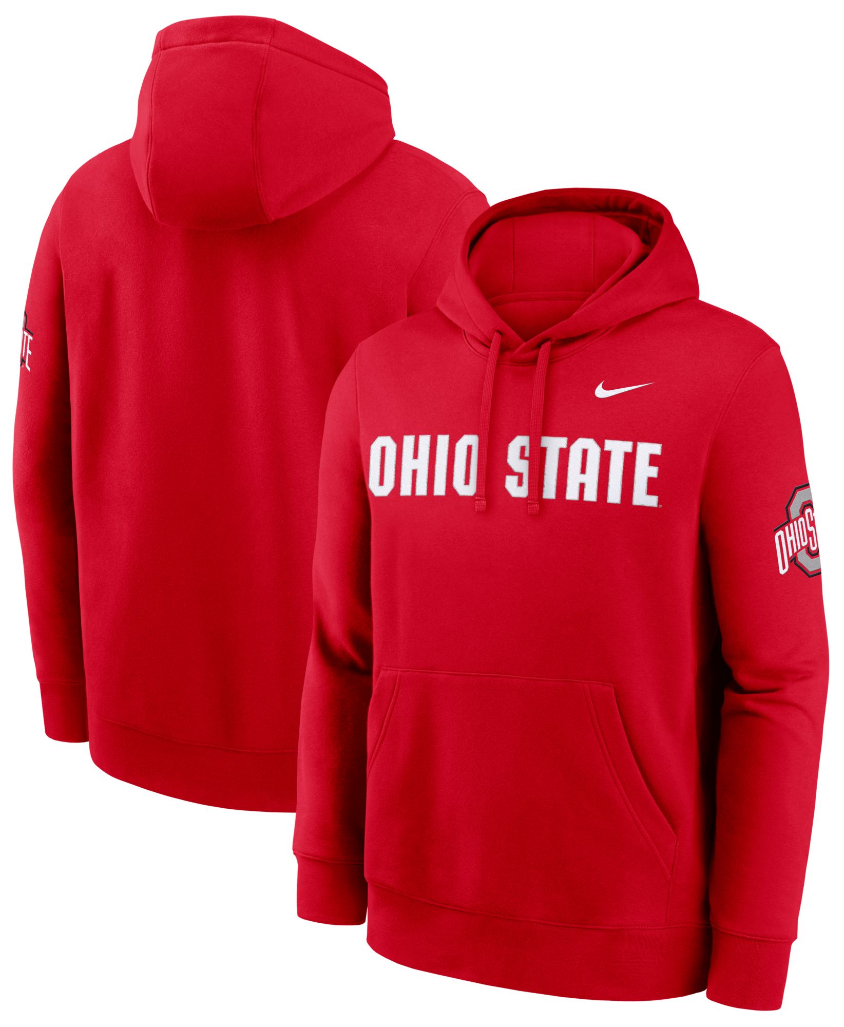 Nike Men's Ohio State Buckeyes Club Fleece Hoodie