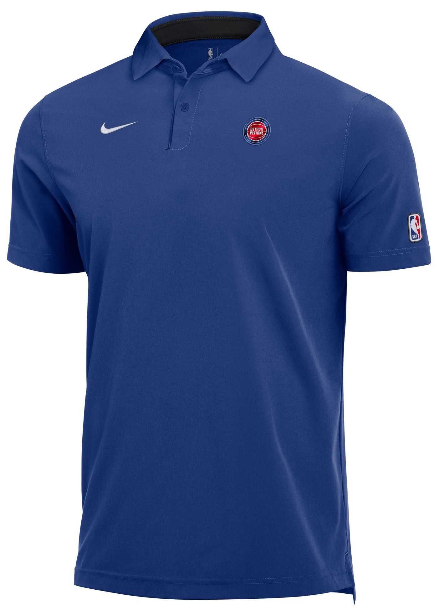 Nike Men's Detroit Pistons Blue Staff Polo - Blue