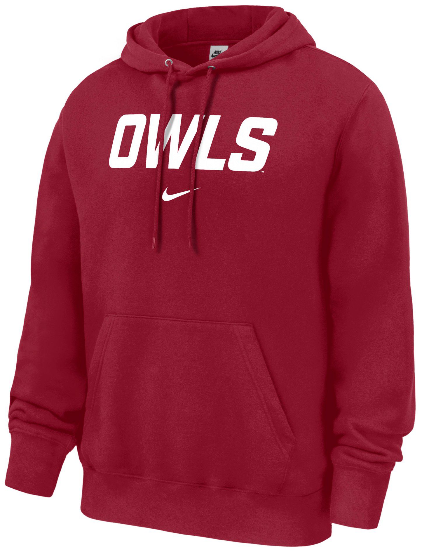 Nike Men's Temple Owls Crimson Club Fleece Hoodie
