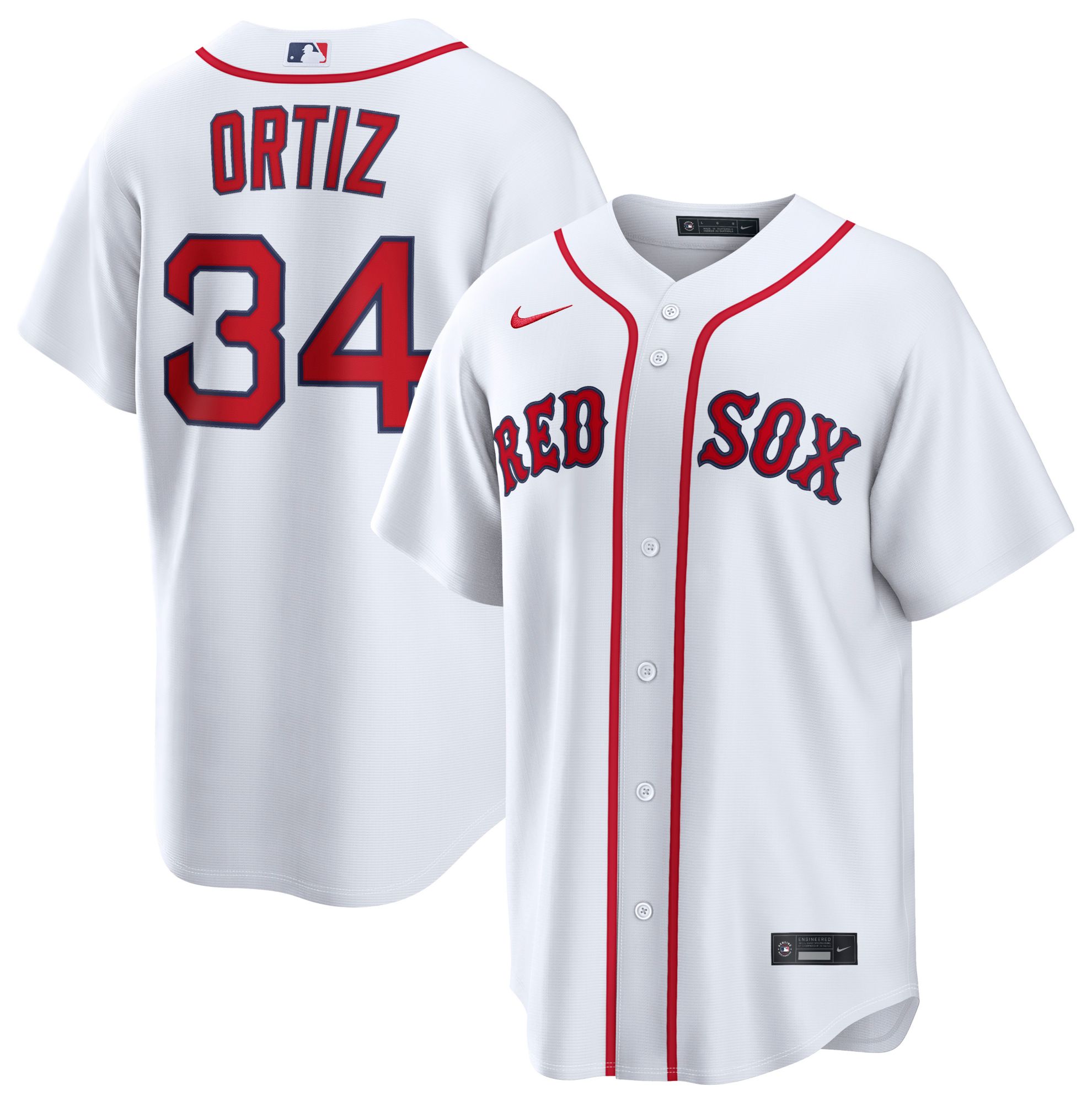 Nike Men's Boston Red Sox David Ortiz Home Replica Jersey