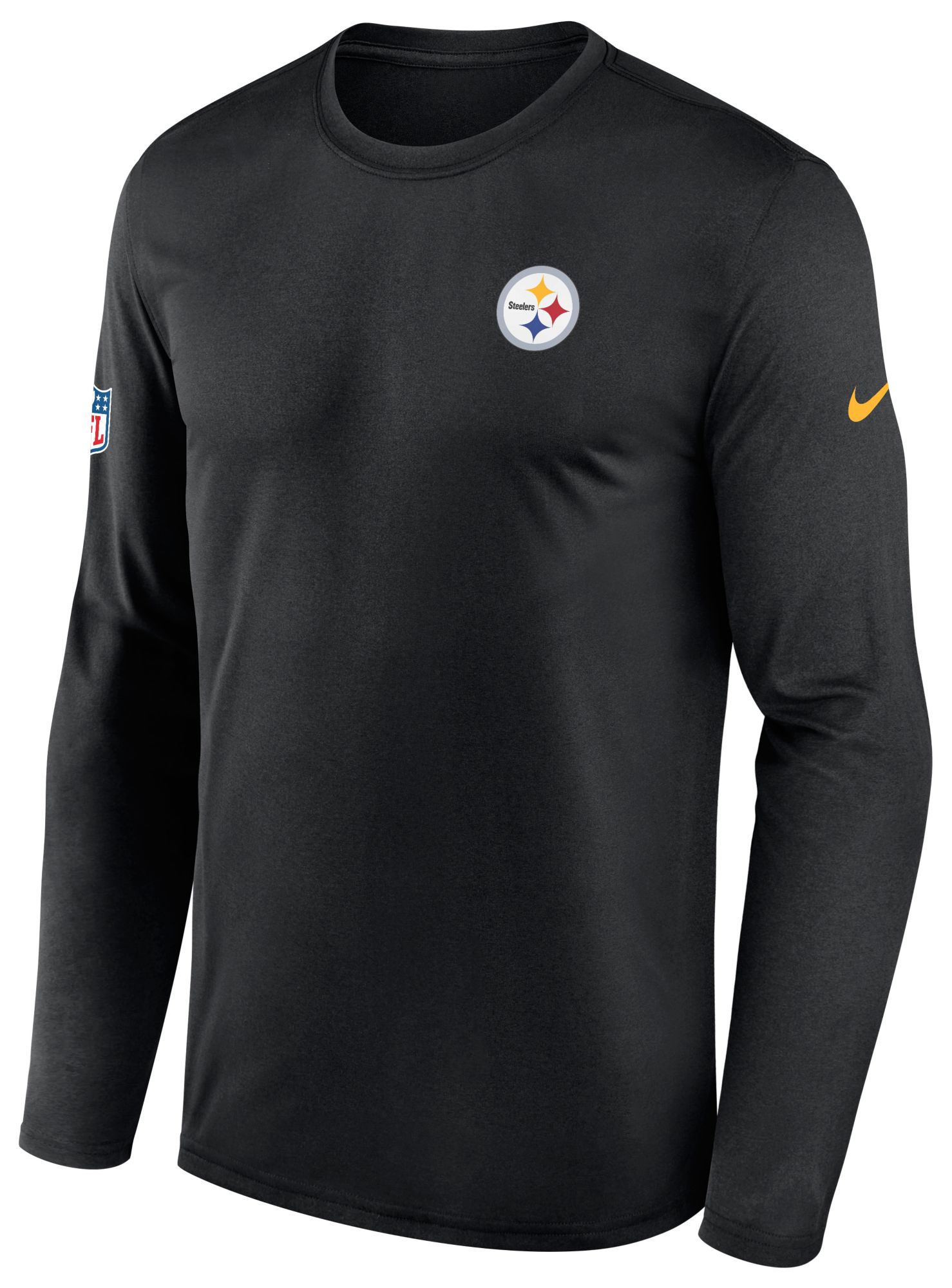 Nike Men's Pittsburgh Steelers Black Sideline Coach Short Sleeve Jacket