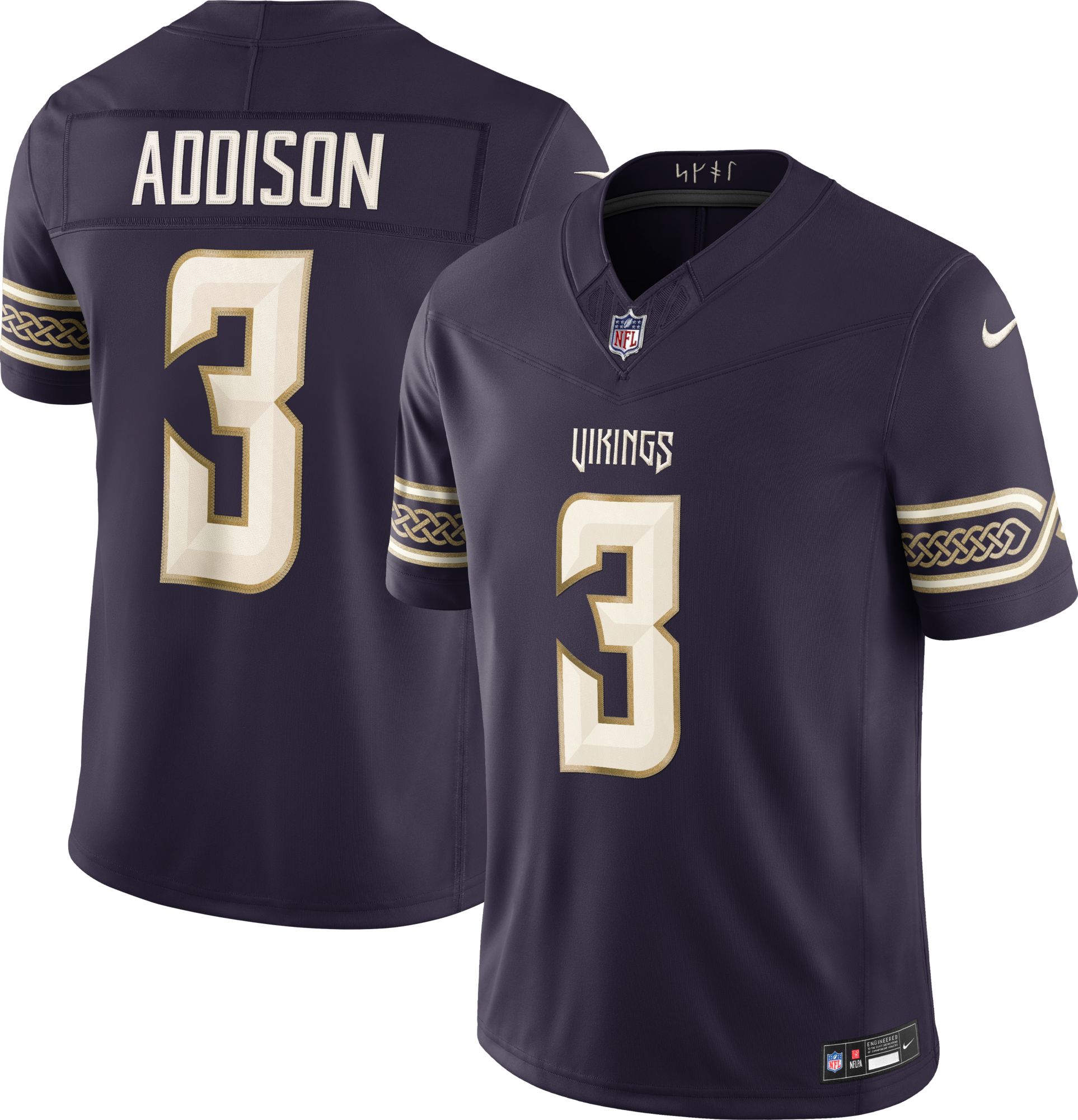 Nike Men's Minnesota Vikings Jordan Addison NFL Rivalries Dri-FIT Limited Jersey