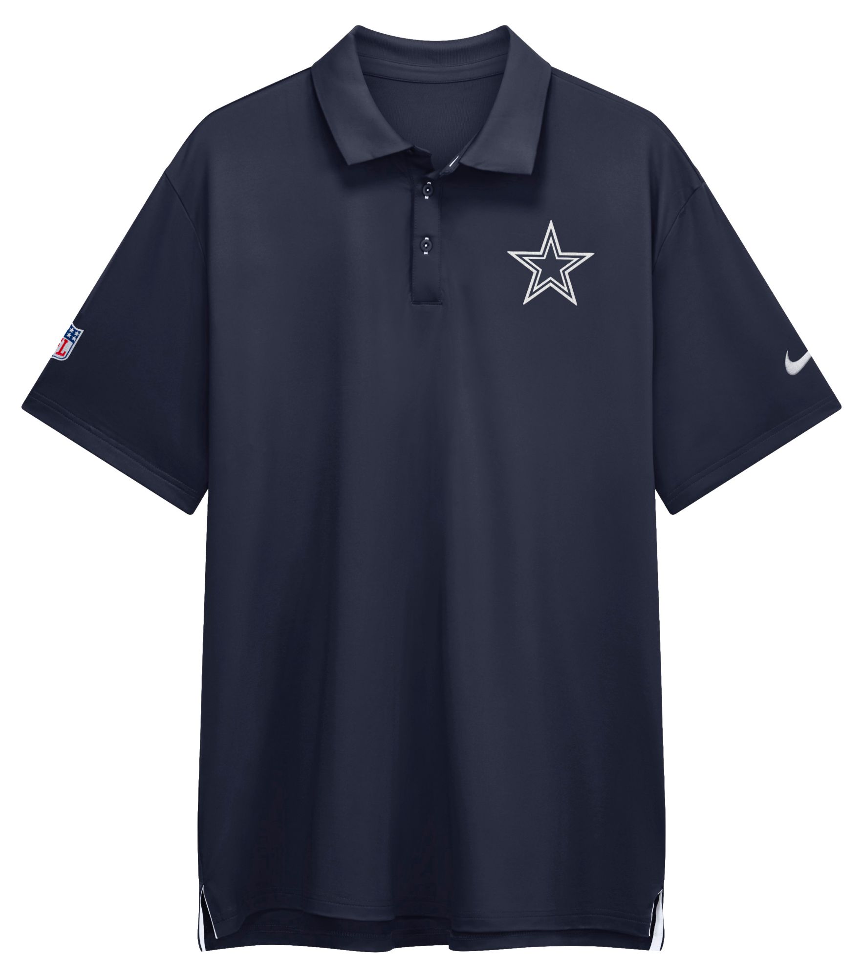 Nike Men's Dallas Cowboys Navy Sideline Tour Polo