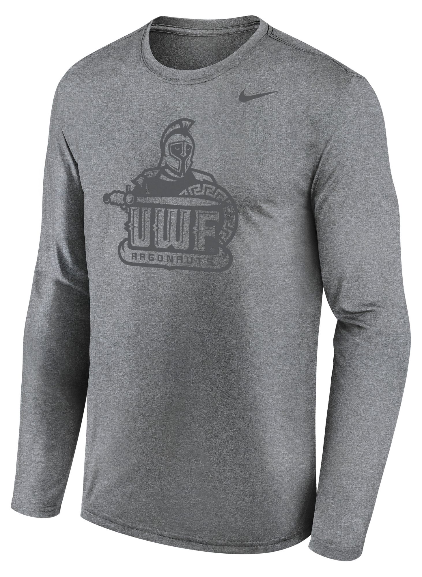 Nike Men's West Florida Argonauts Grey Legend Long Sleeve Shirt, XL, Gray