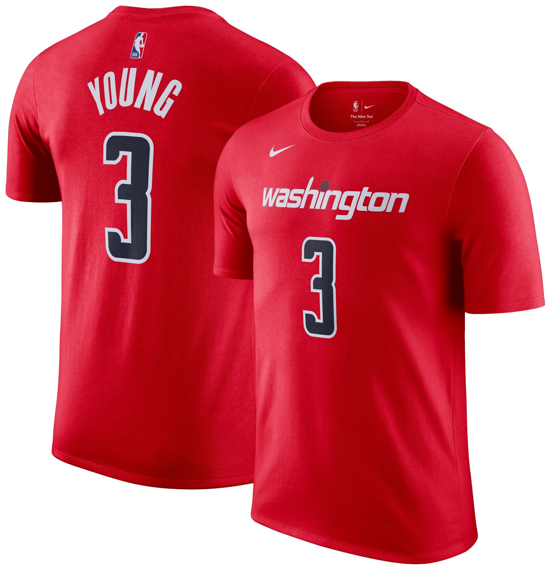 Nike Men's Washington Wizards Trae Young Red T-Shirt, Medium