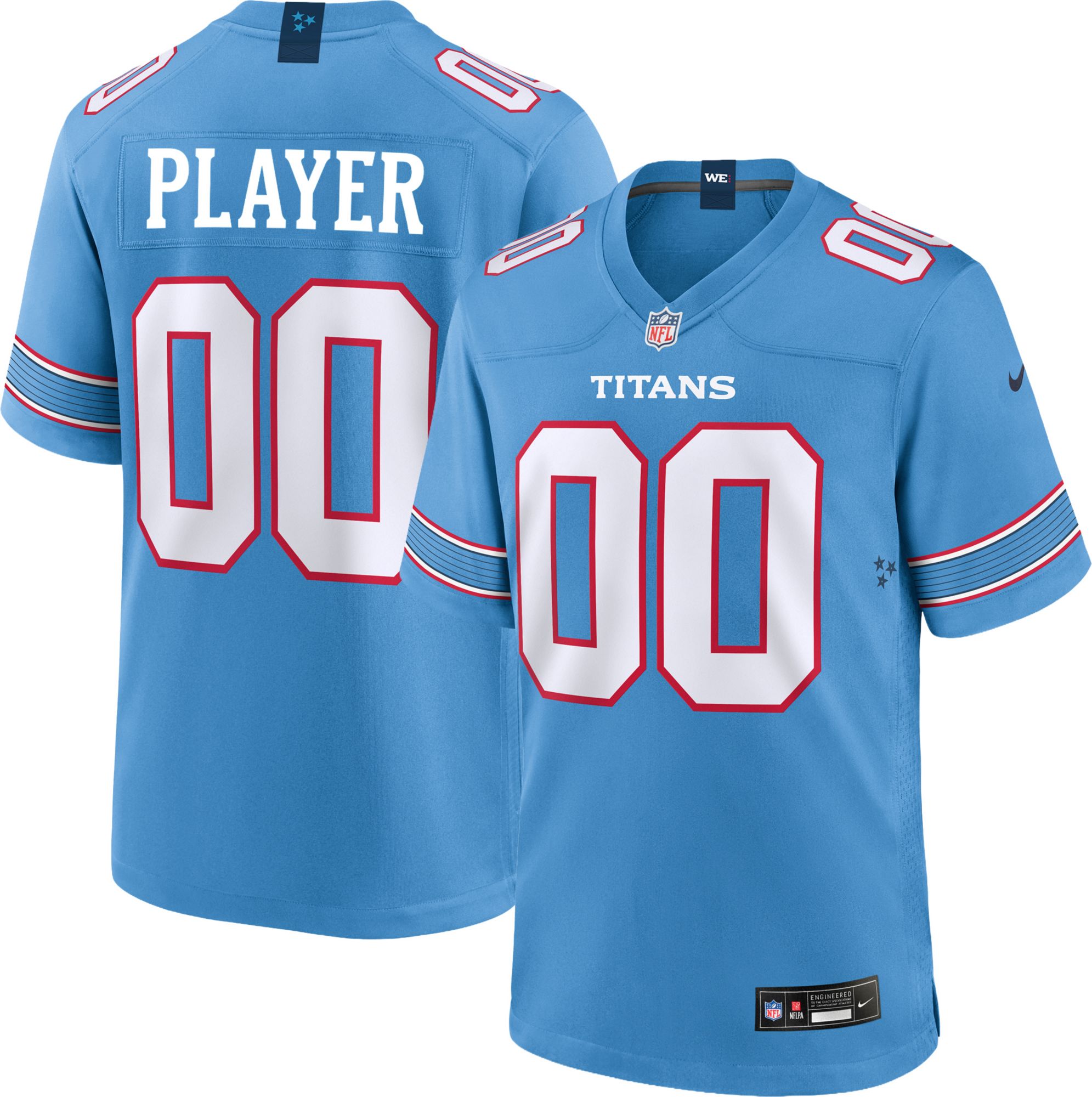 Nike Men's Tennessee Titans Draft Pick #1 Blue Home Game Jersey
