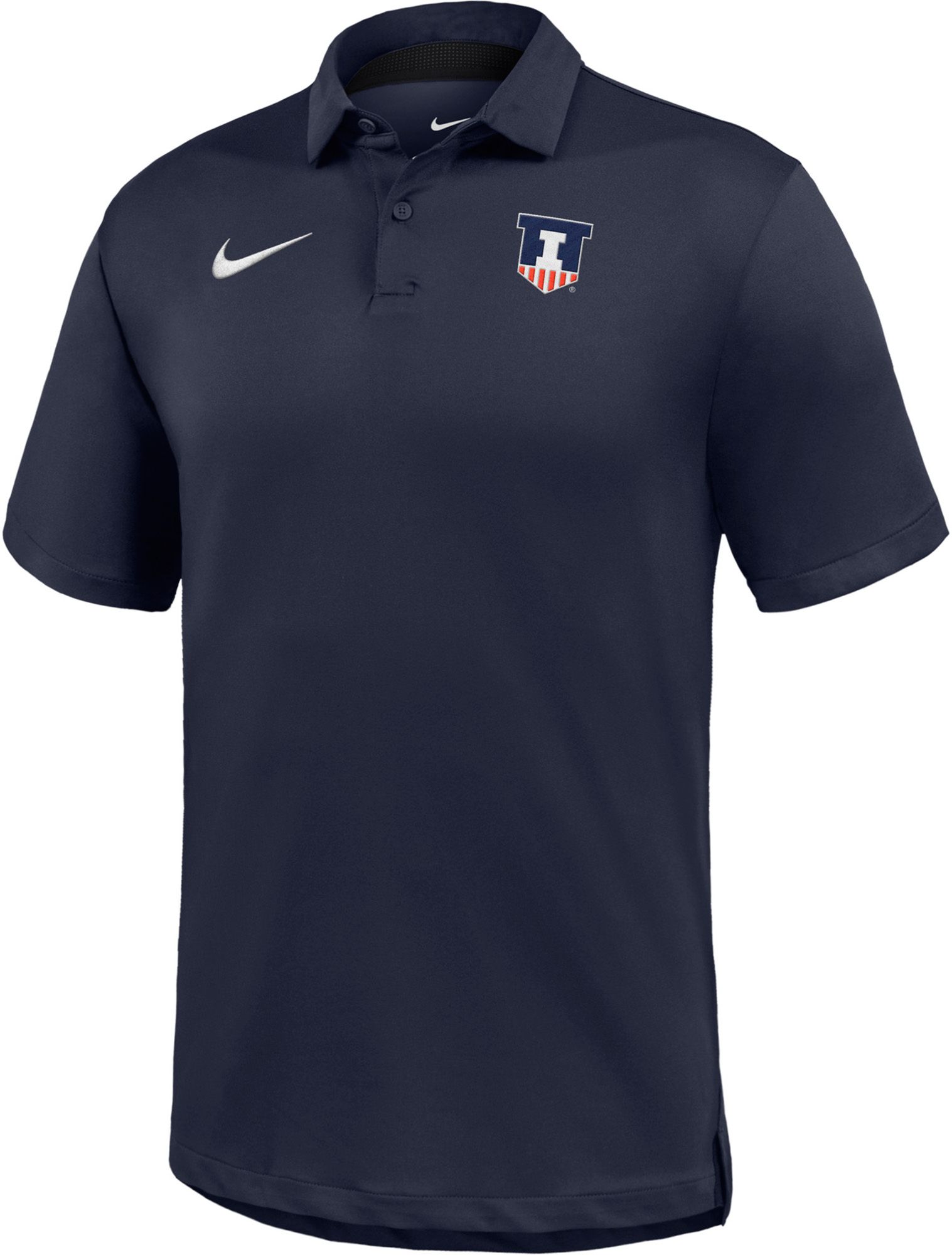 Nike Men's Illinois Fighting Illini Navy Heathered Polo