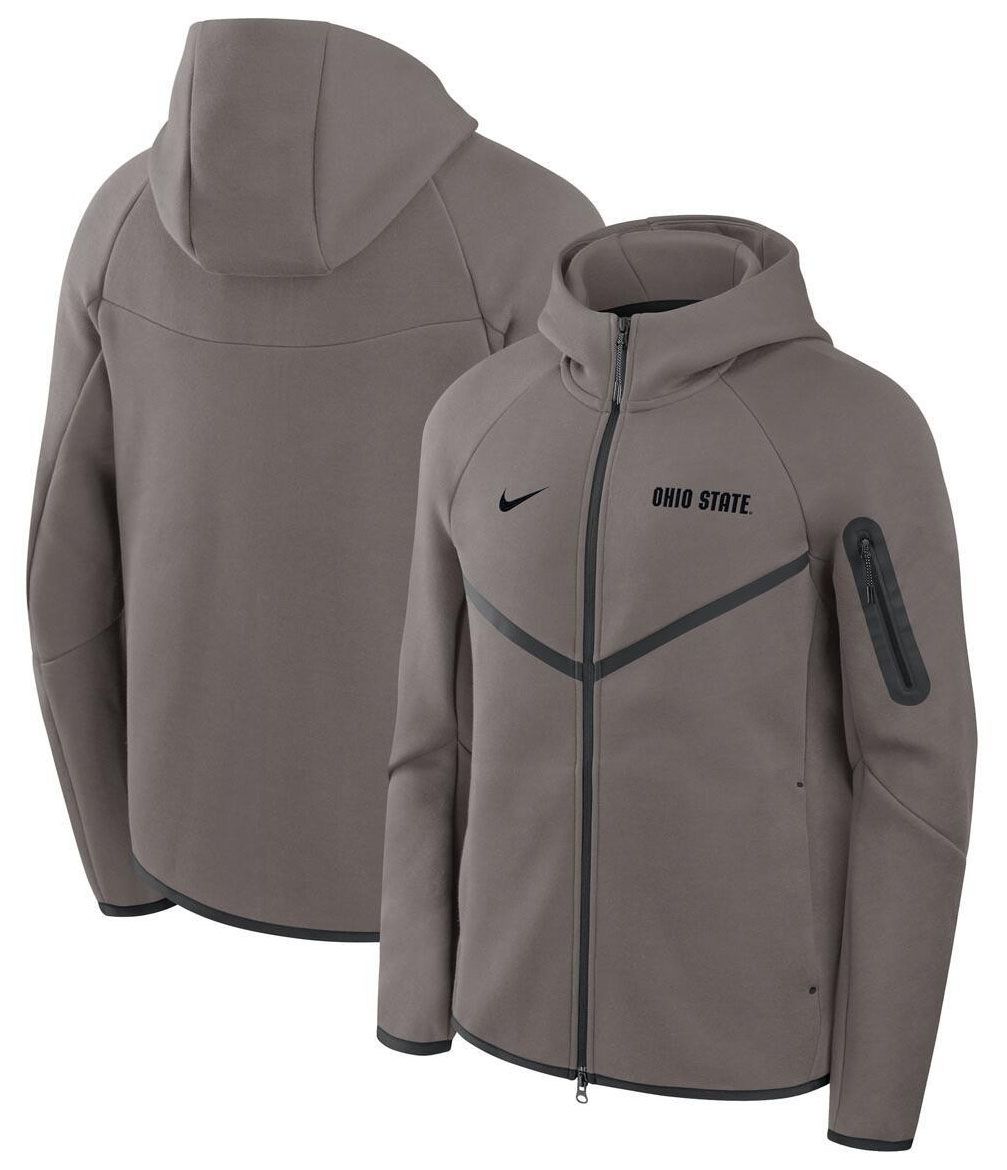 Nike Men's Ohio State Buckeyes Tech Fleece Full-Zip Hoodie