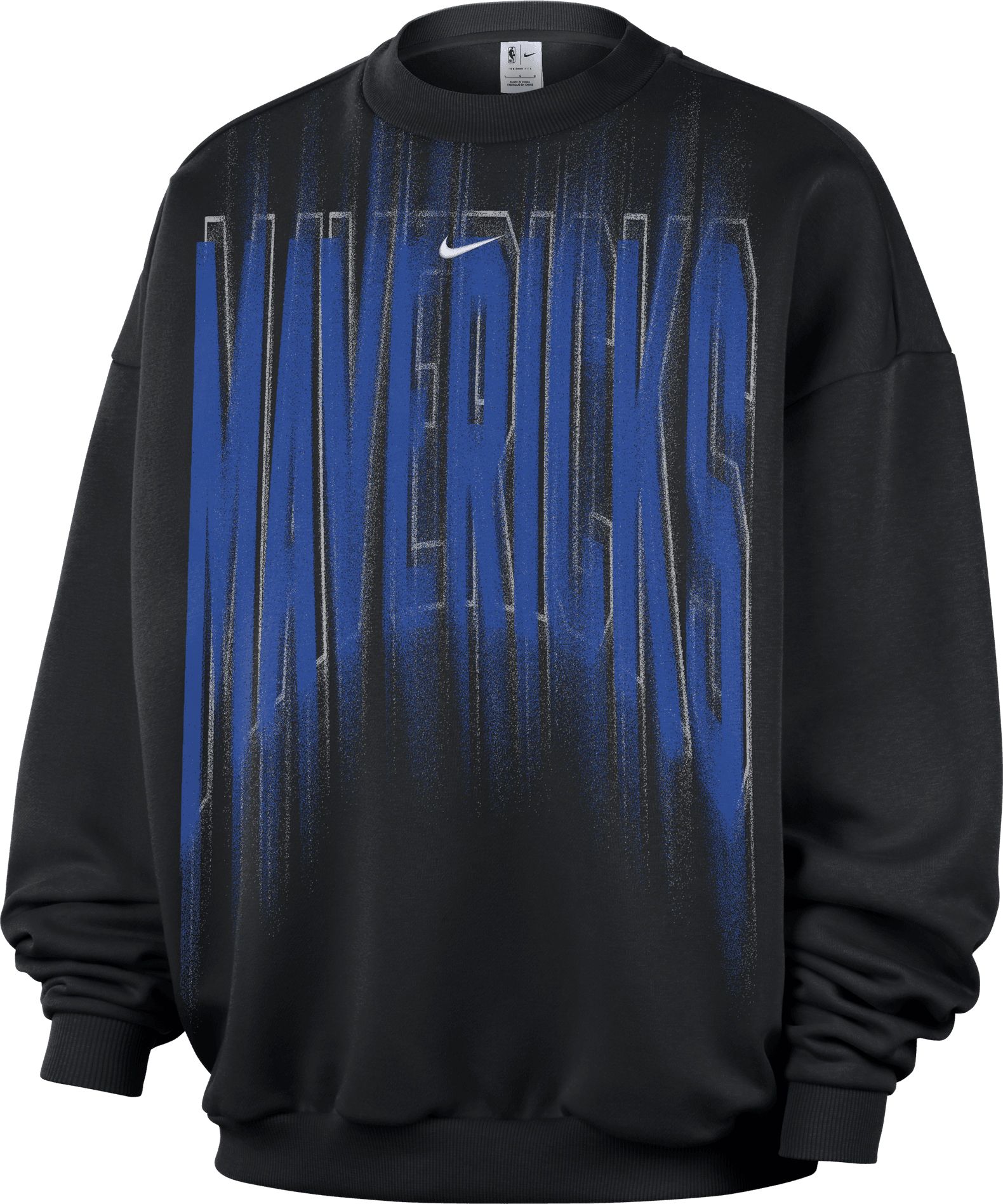Nike Adult Dallas Mavericks Worn With Obsession Standard Issue Game Theater Team Crew Sweatshirt, Men's