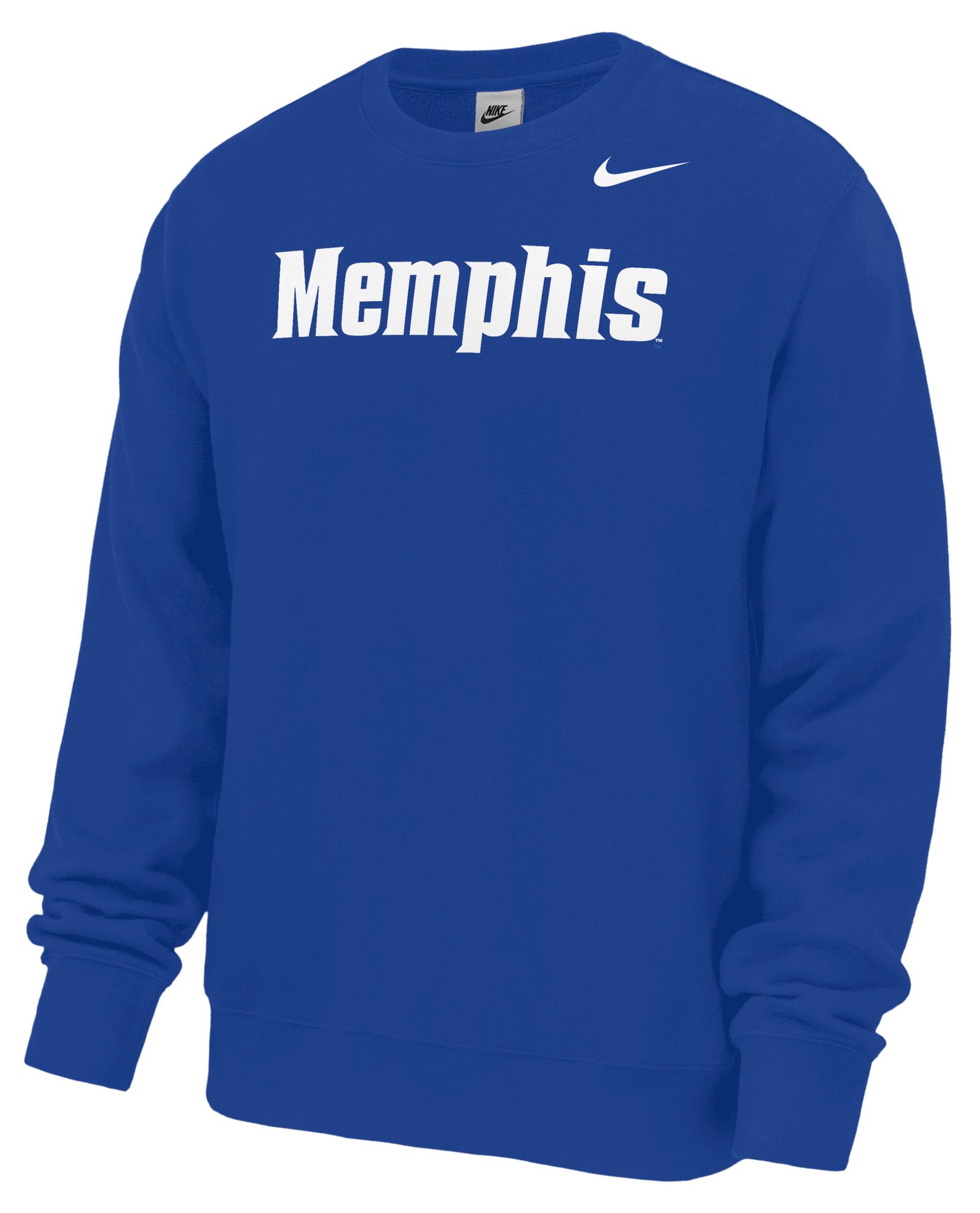 Nike Men's Memphis Tigers Wordmark Club Crewneck Sweatshirt