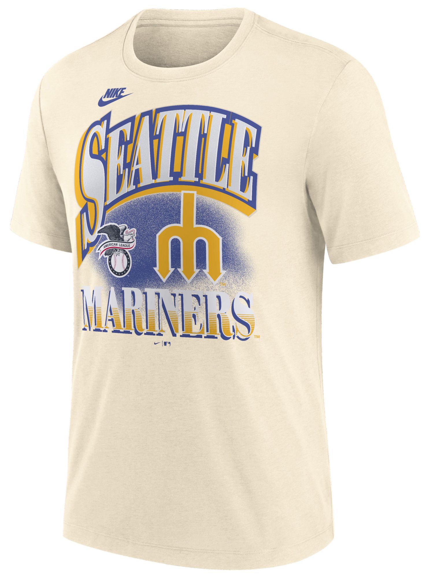 Nike Men's Seattle Mariners Tan Vintage Crew T-Shirt