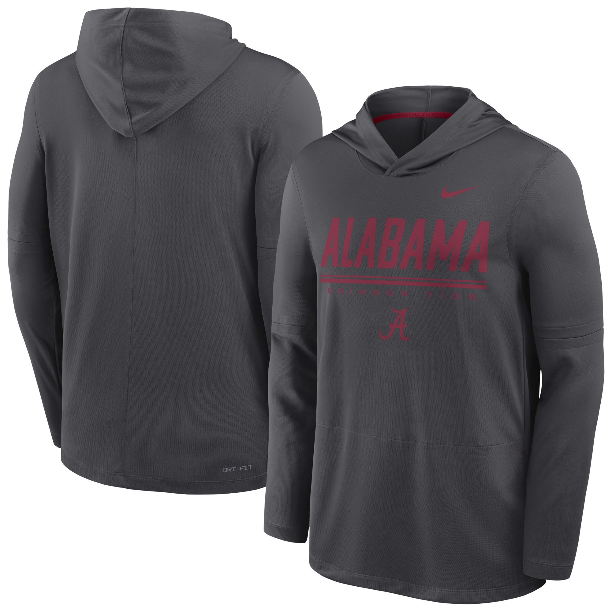 Nike Men's Alabama Crimson Tide Dri-Fit Lightweight Hoodie