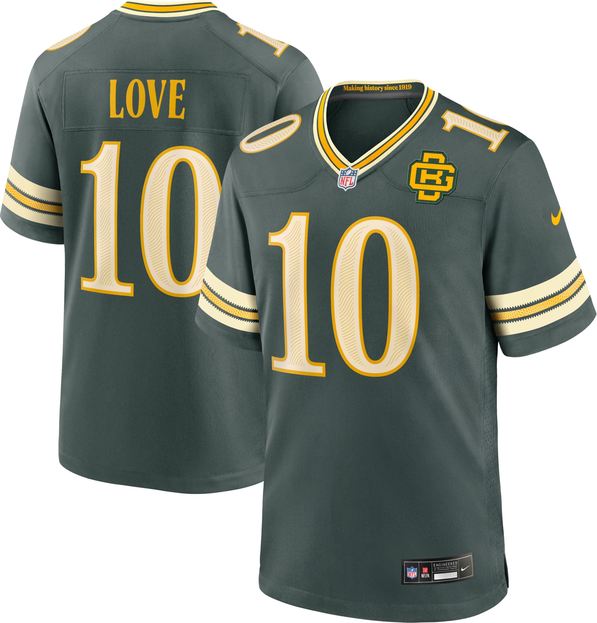 Nike Men's Green Bay Packers Jordan Love NFL Rivalries Game Jersey