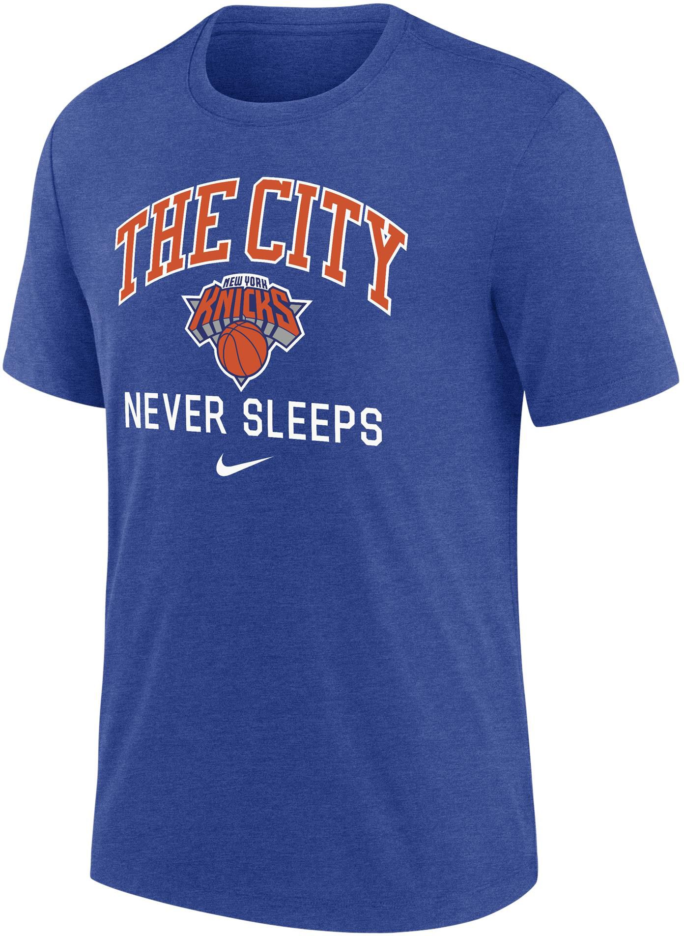 Nike Men's New York Knicks Blue Logo T-Shirt