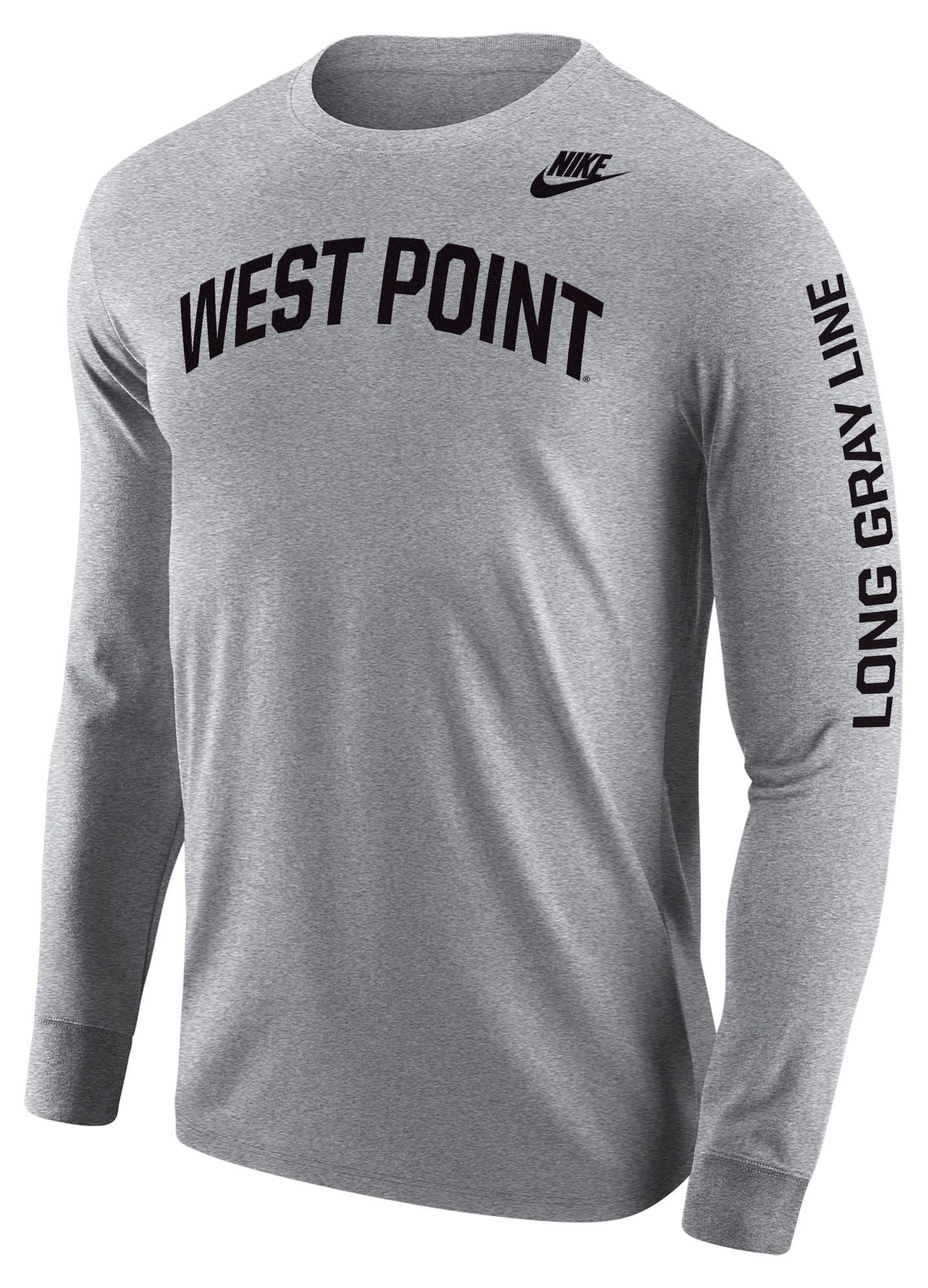 Nike Men's Army West Point Black Knights Dark Grey Army West Point Long Sleeve Shirt