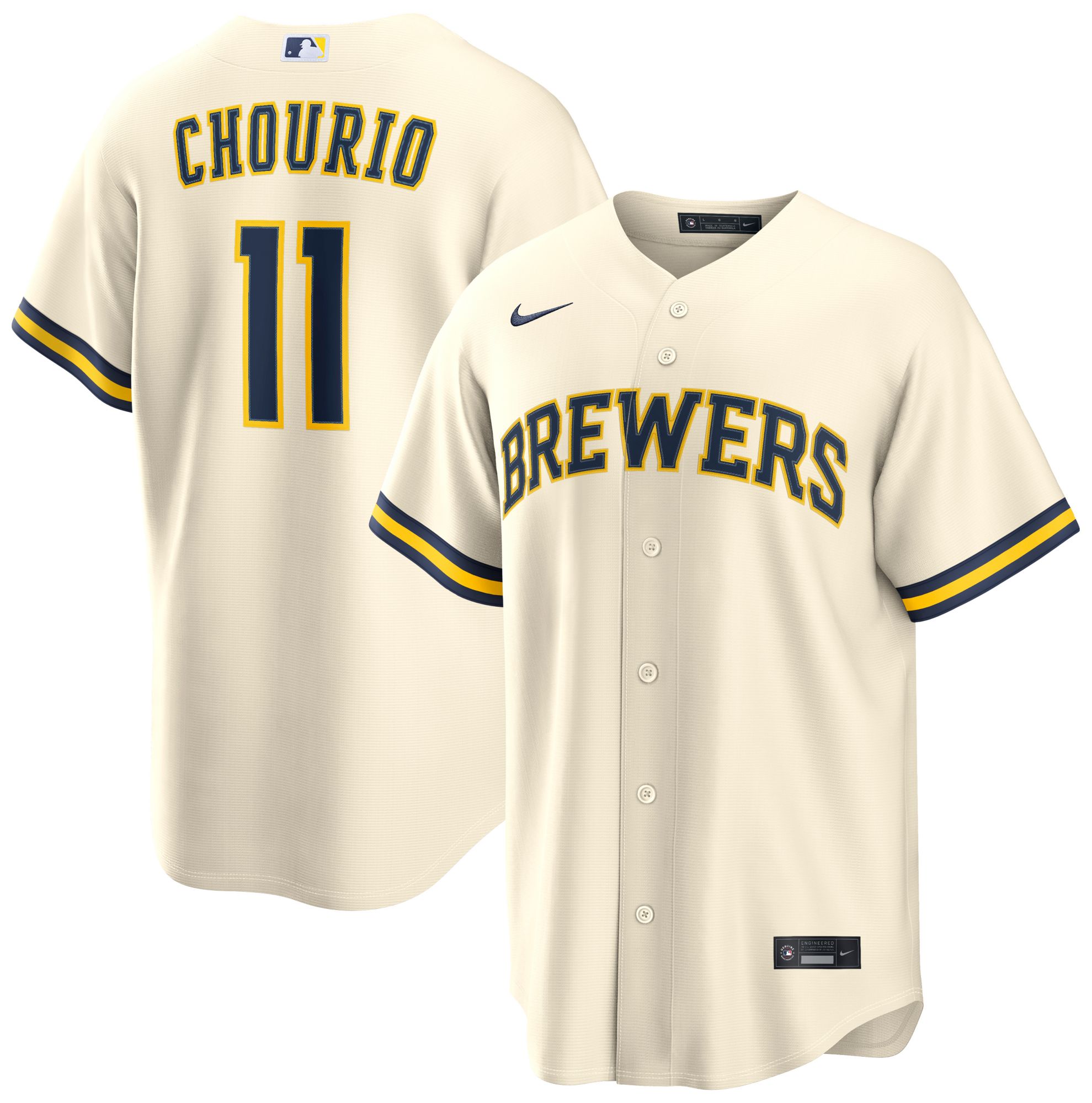Nike Men's Milwaukee Brewers Jackson Chourio Replica Jersey